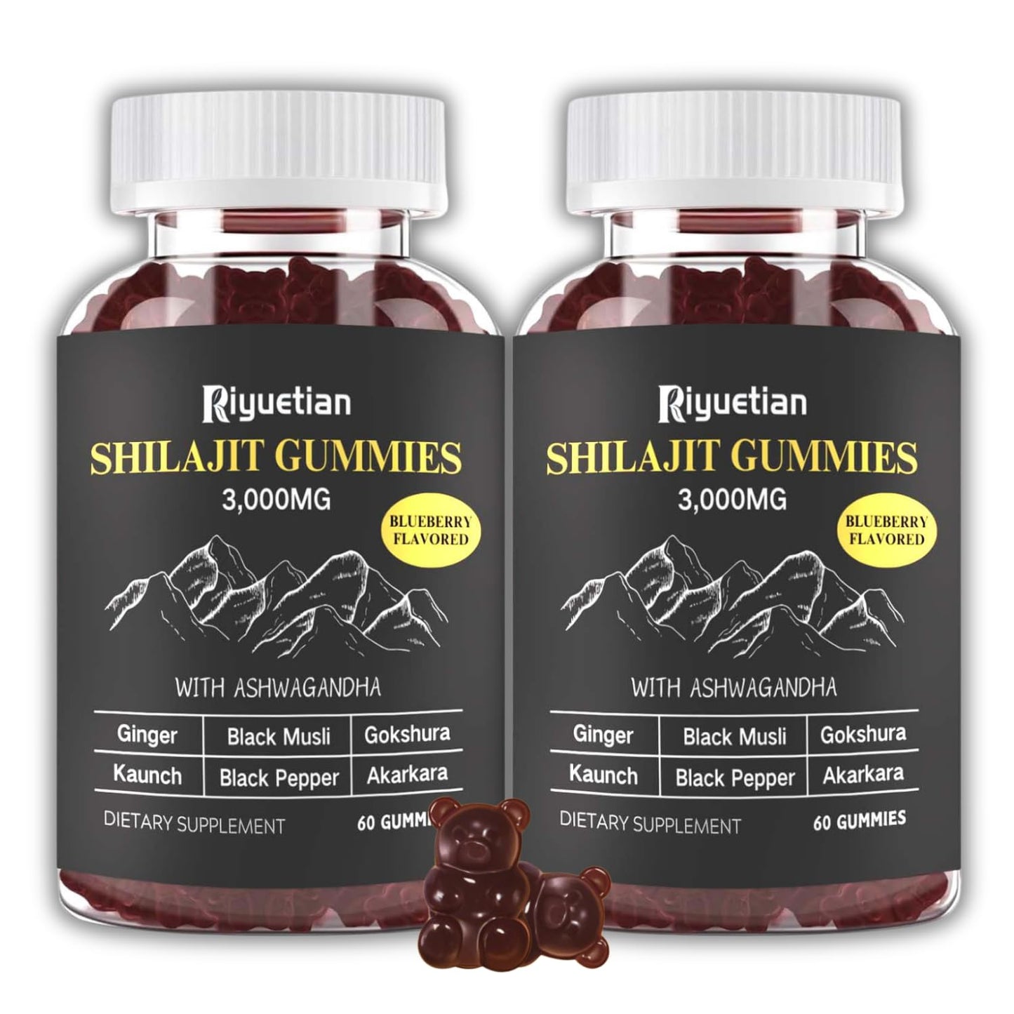 Riyuetian Shilajit Gummies 120 Count