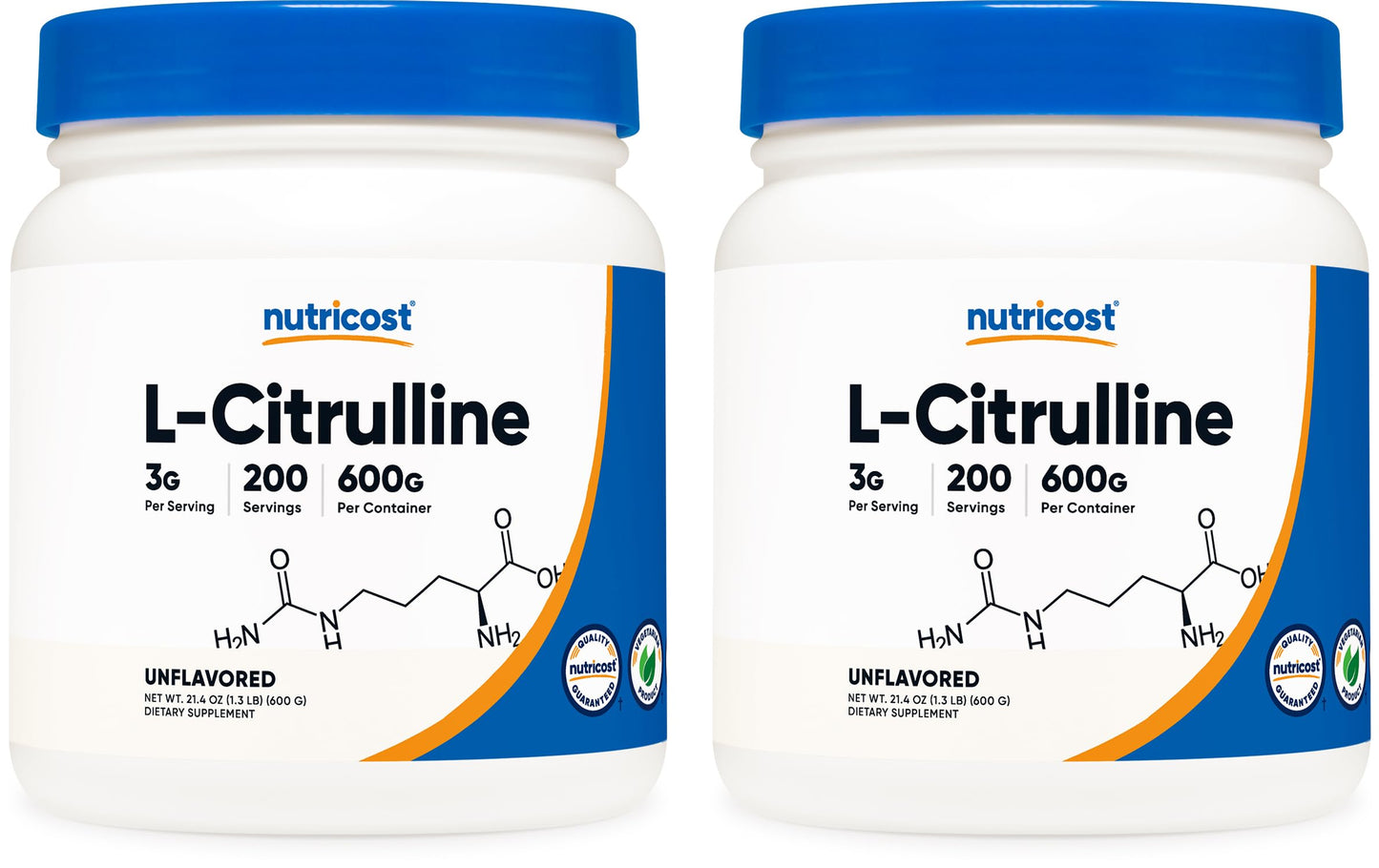 Nutricost Pure L-Citrulline (Base) Powder, 1200 Grams