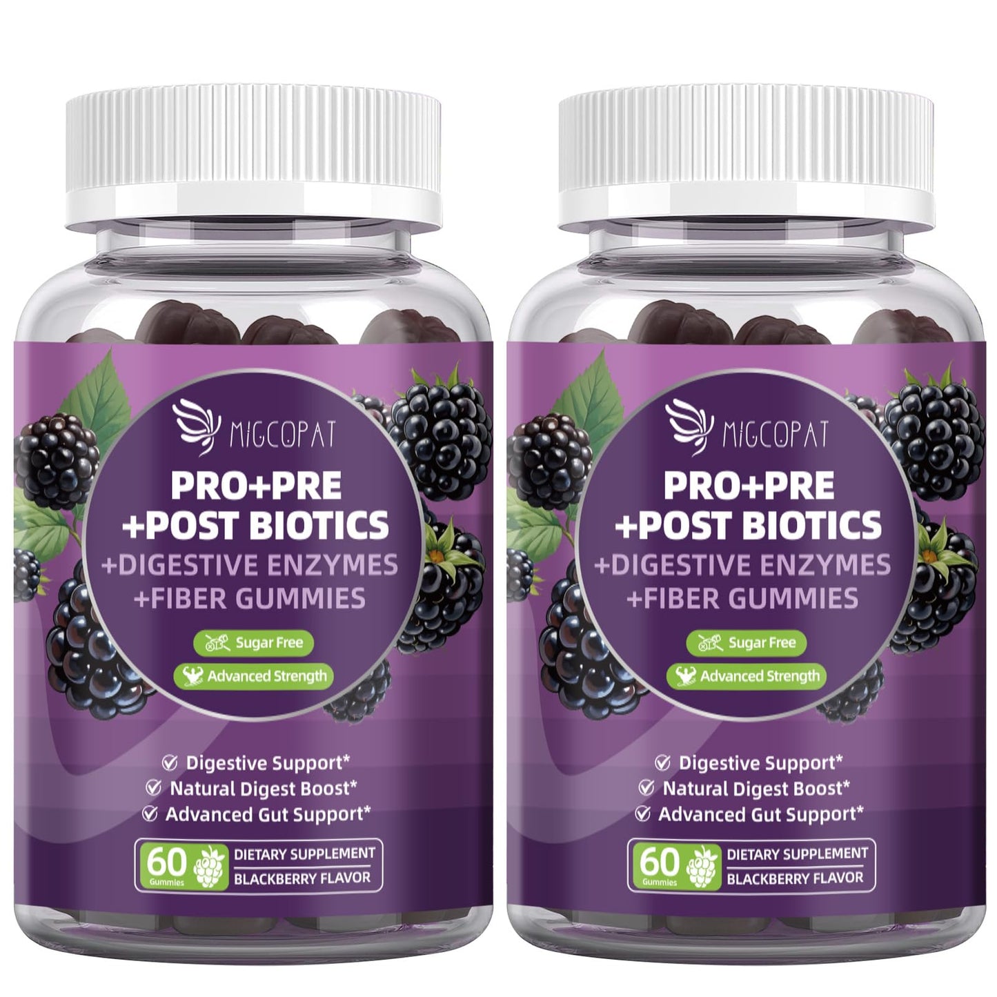 Migcopat Pre Post Probiotics Gummies 120 Count