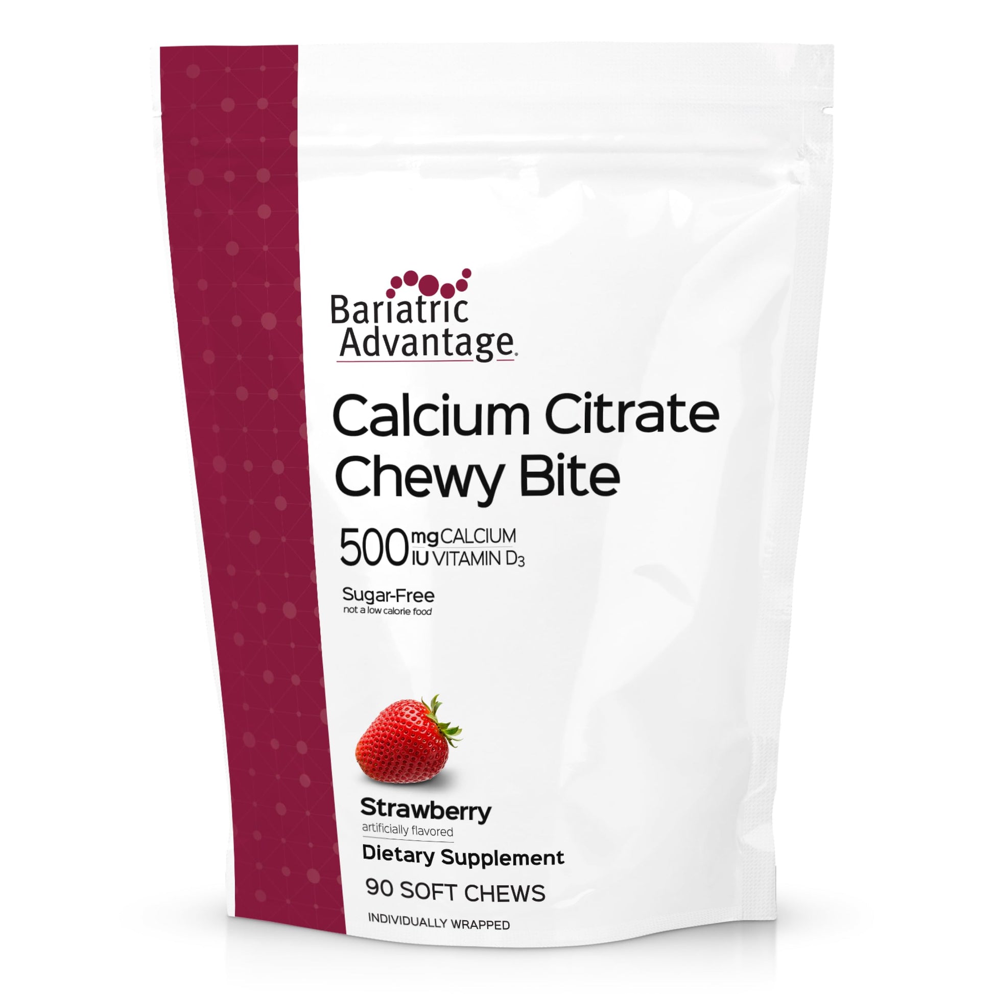 Bariatric Advantage Calcium Citrate Chewy Bites Gummy 90 Count