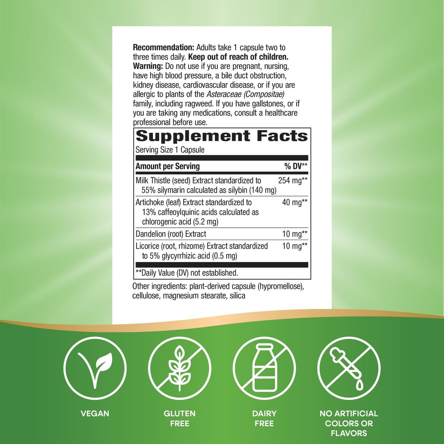Nature's Way Super Milk Thistle Capsule, 120 Capsules