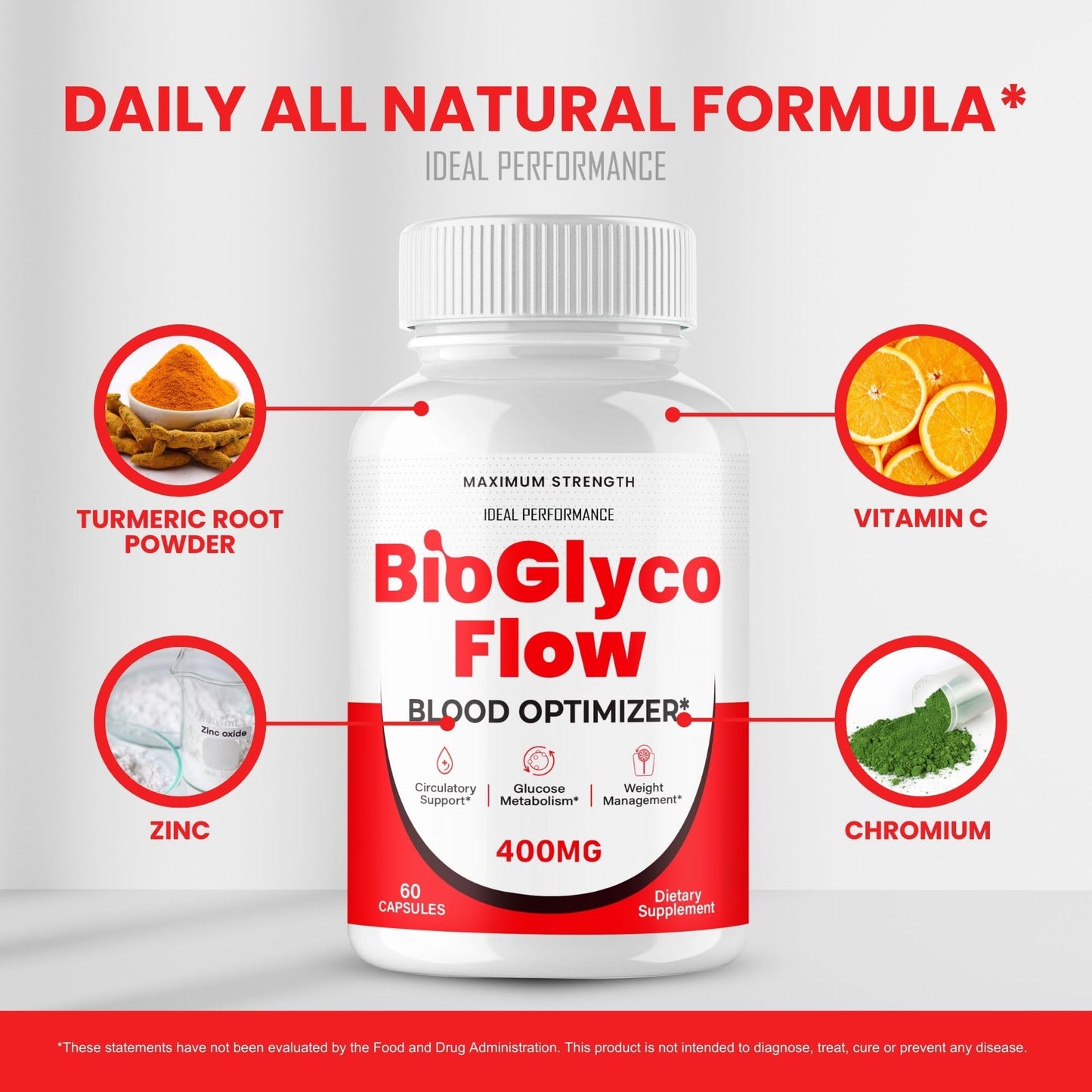IDEAL PERFORMANCE BioGlyco Flow Capsules, 180 Count