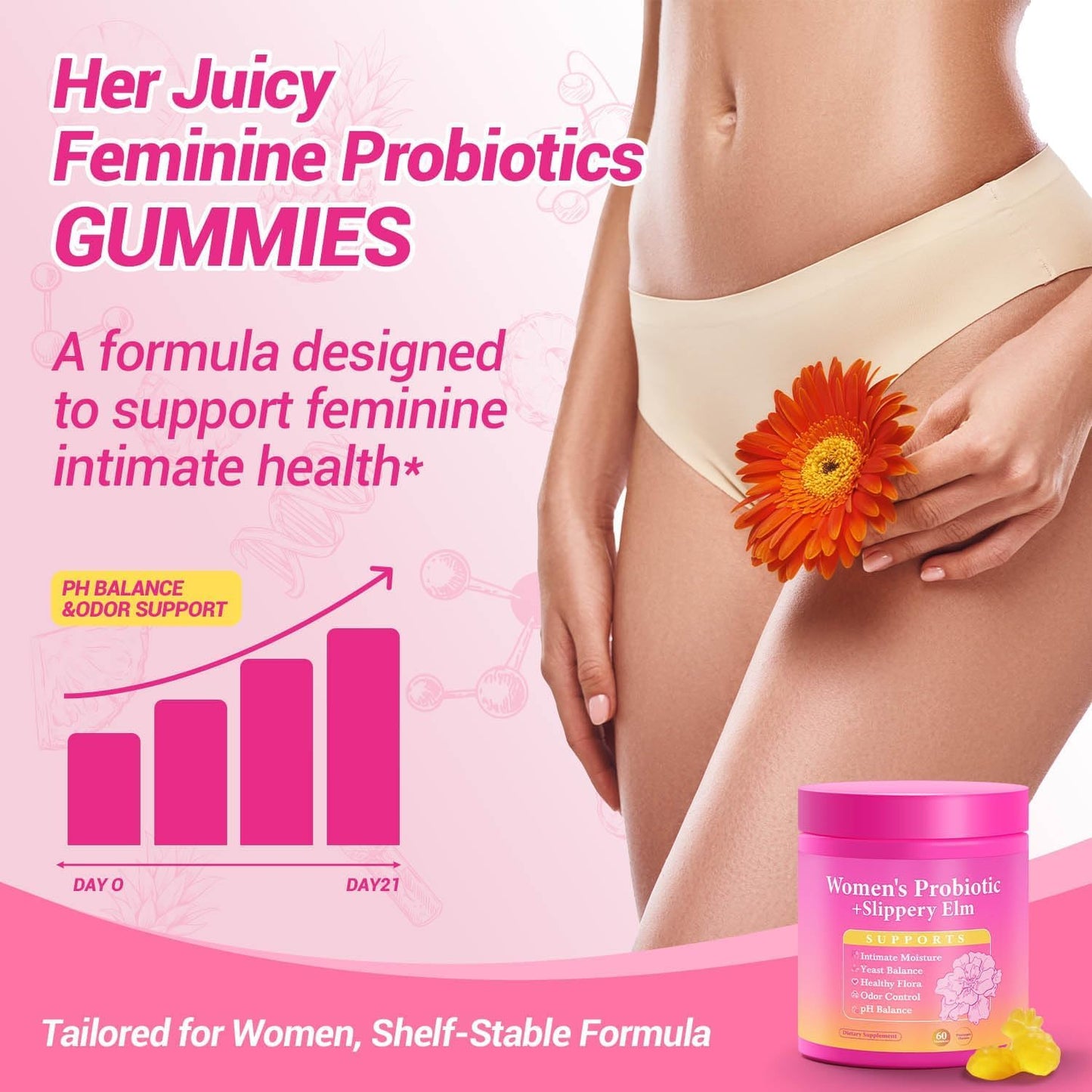 Yooloks Her Juicy Feminine Probiotics Gummies, 180 Count