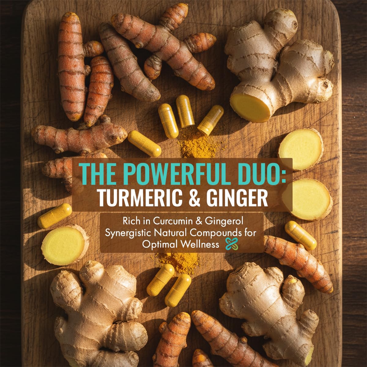 Chronox Turmeric & Ginger Supplement Capsules, 60 Count