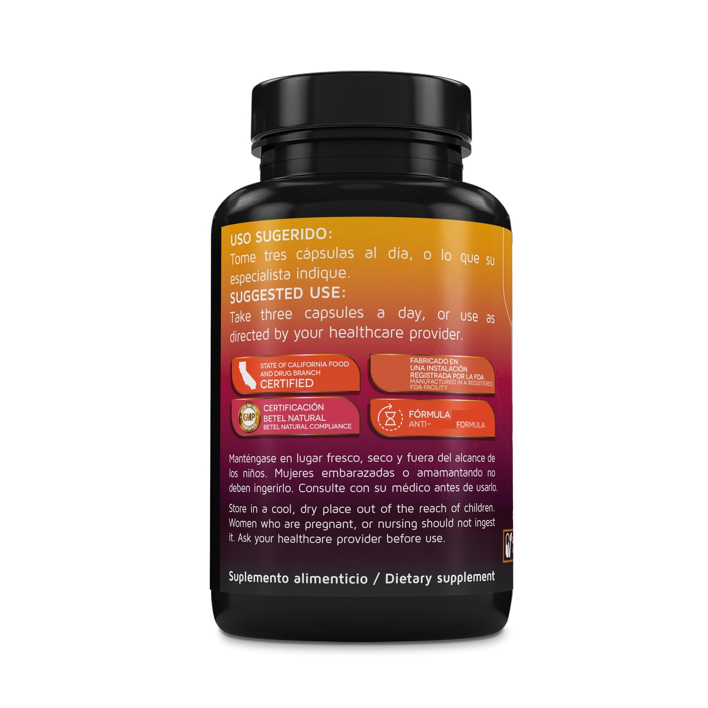 Betel Natural NAD Reforzado with Resveratrol, Hyaluronic Acid, Collagen 450mg Vegetable Capsules, 1 Capsule