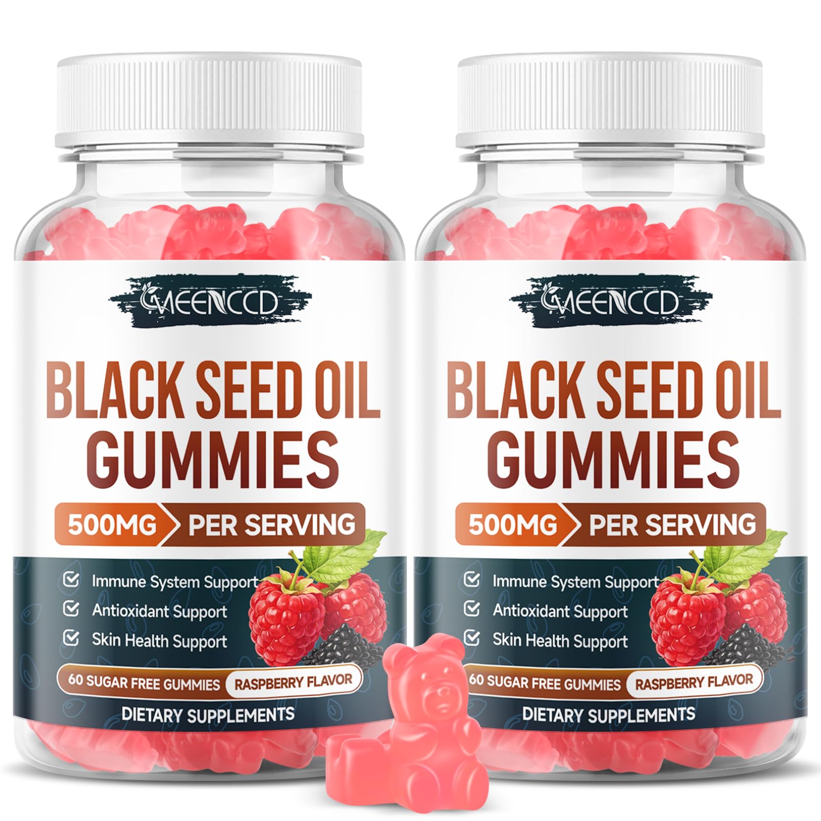 MEENCCD Black Seed Oil Gummies, 120 Count