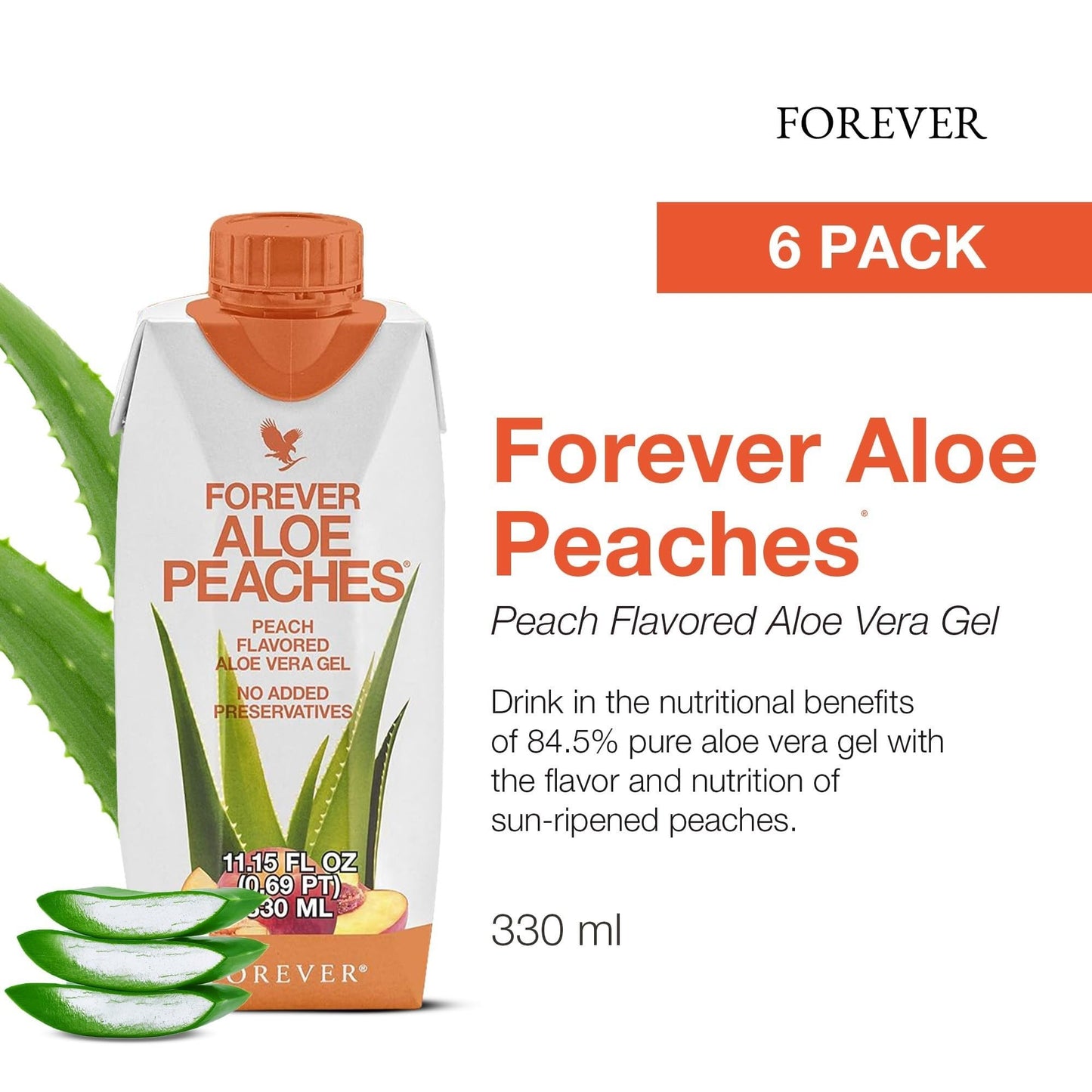 Forever Living Products Forever Aloe Peaches Softgels Pack of 6