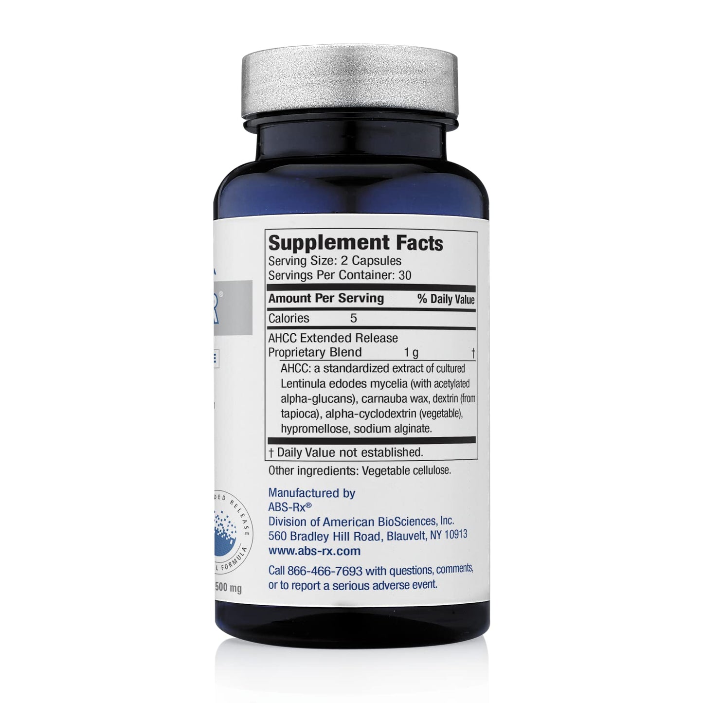 American BioSciences Imm Power ER AHCC (Extended Release) Immune Support Mushroom Supplement 60 Capsules