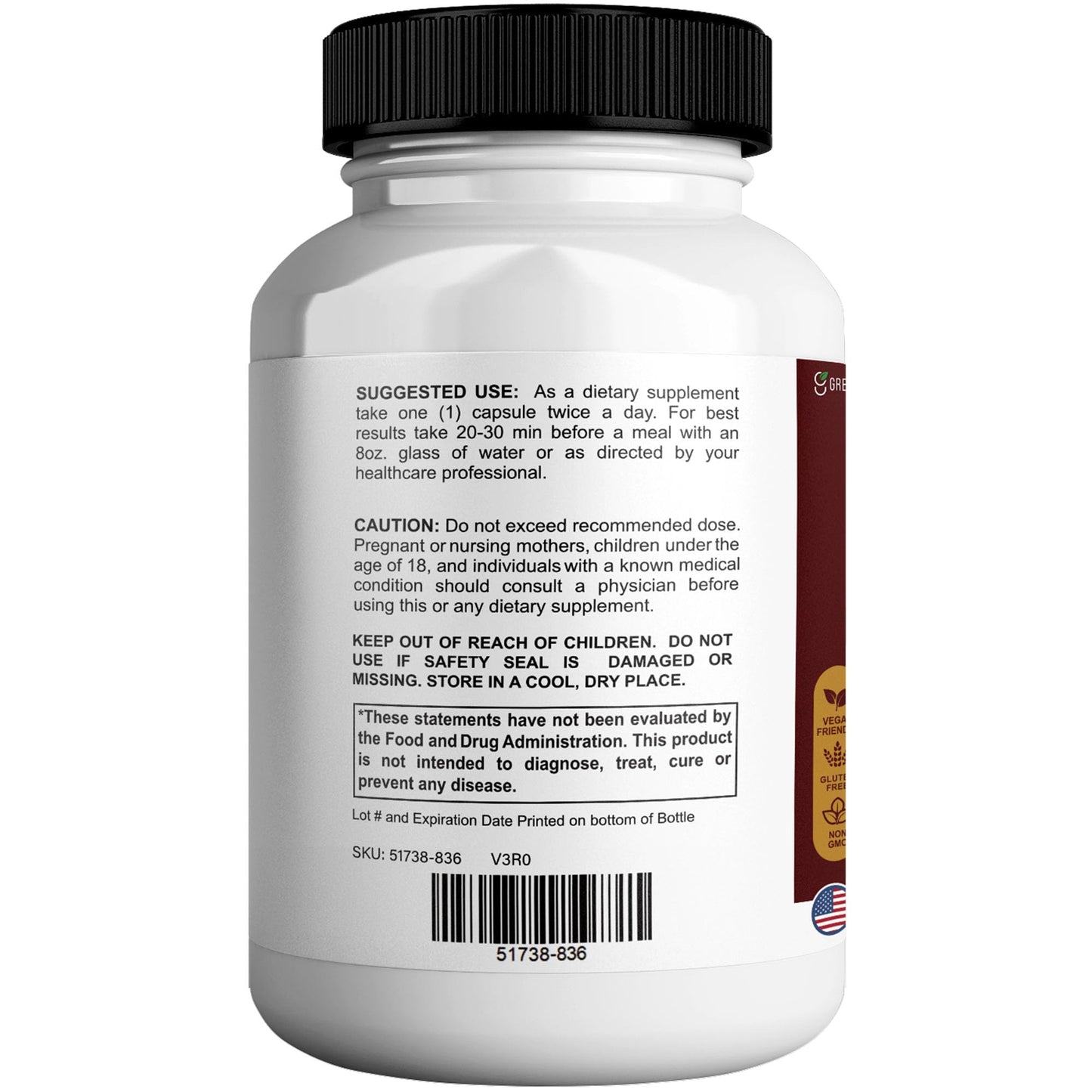 GREENVIFY Revintis Forte Max Resveratrol Capsules, 60 Count