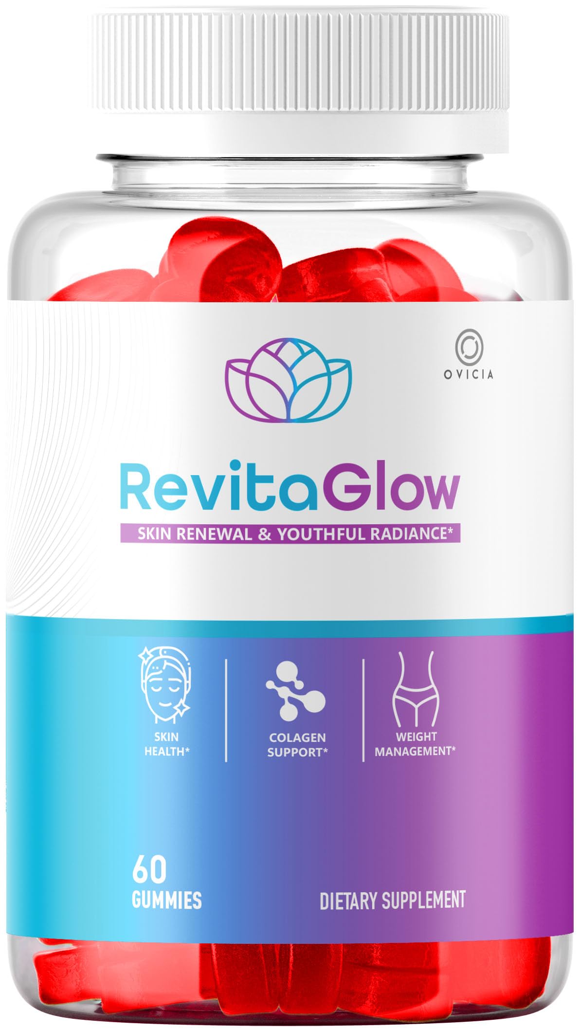 OVICIA Revita Glow Gummies 60 Gummies