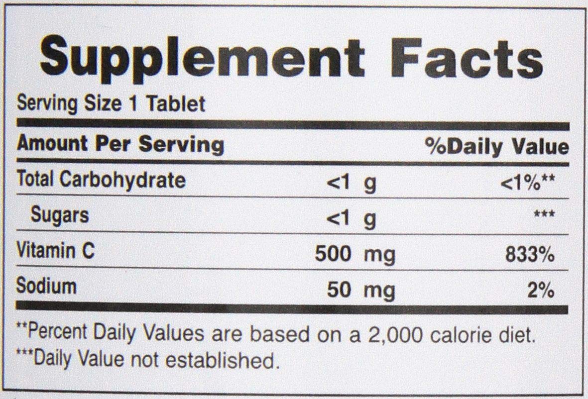 Nature's Bounty Vitamin C 500 mg Chewable Tablets with Rose Hips, 90 Count