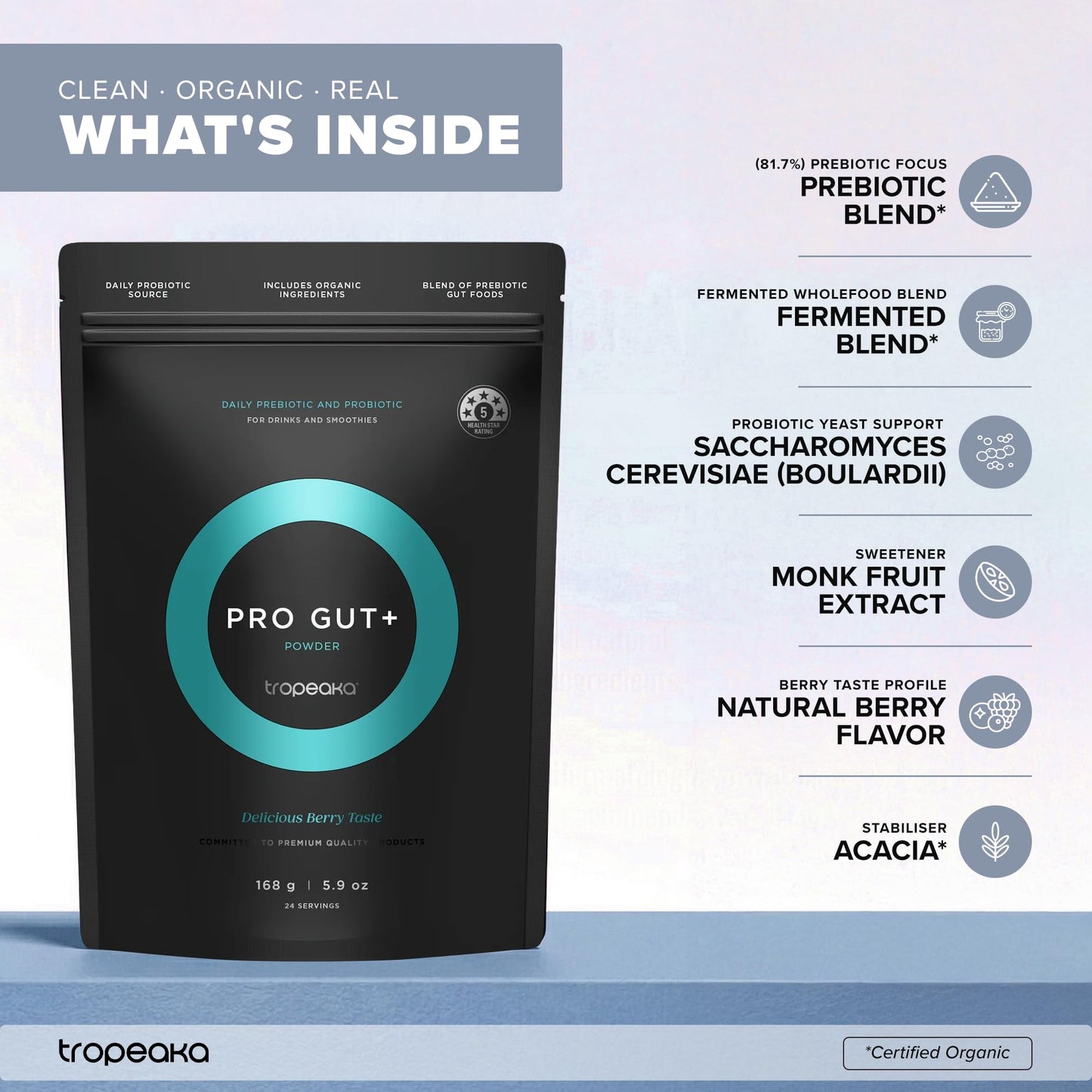 Tropeaka Pro Gut+ Powder 5.9 oz