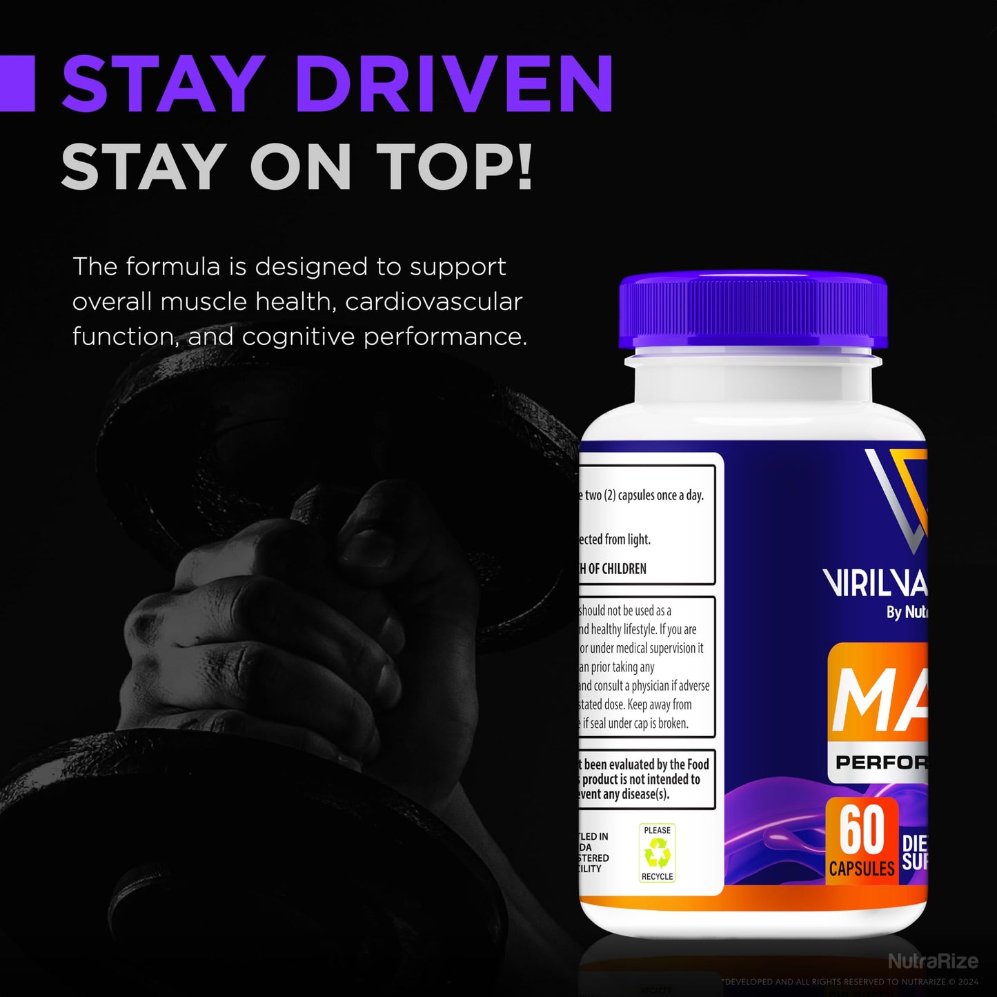 NutraRize Viril Valor XL Capsules 120 Capsules