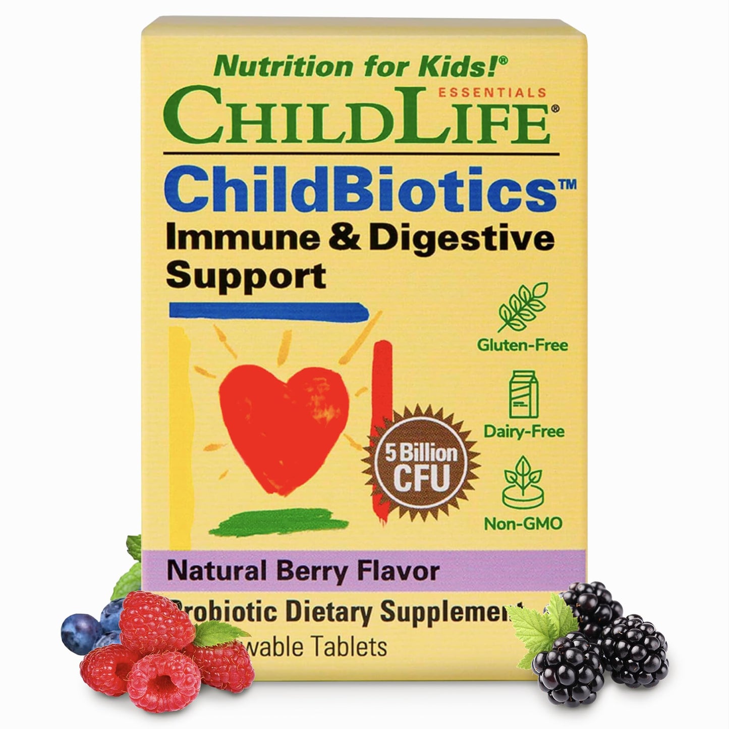 CHILDLIFE ESSENTIALS ChildLife Essential Childbiotics Immune & Digestive Support Chewable 30 Tablets