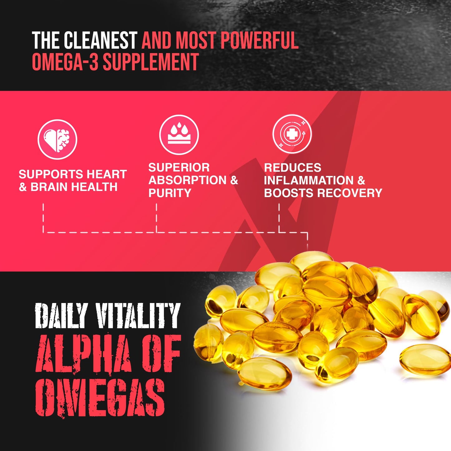 Apollon Nutrition Omega Supreme Ultra-Pure Omega 3 Fish Oil Softgels 180 Count