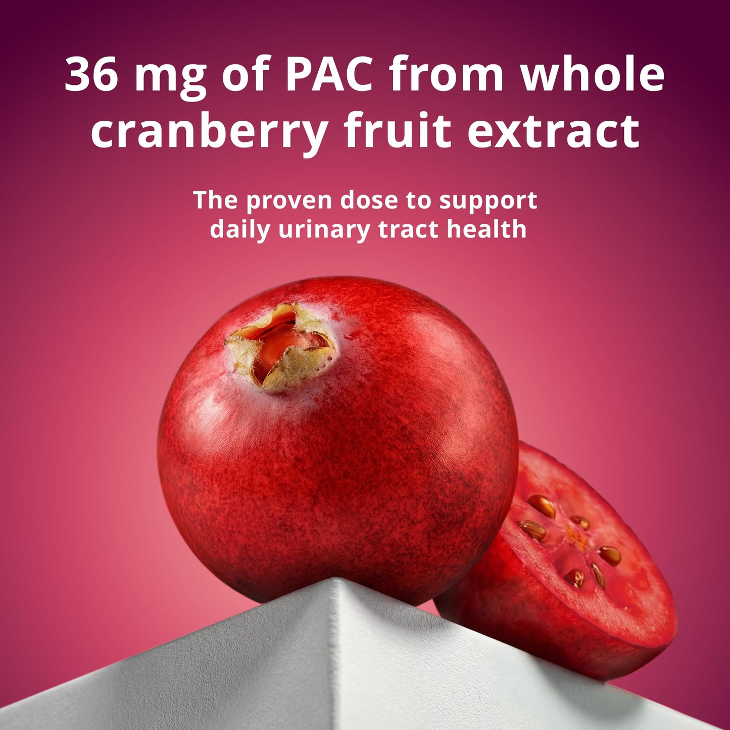 Solv Wellness Urinary Health 36 mg Cranberry PAC – Whole Cranberry Fruit Extract, Daily Urinary Tract Health Support, 30 Capsules