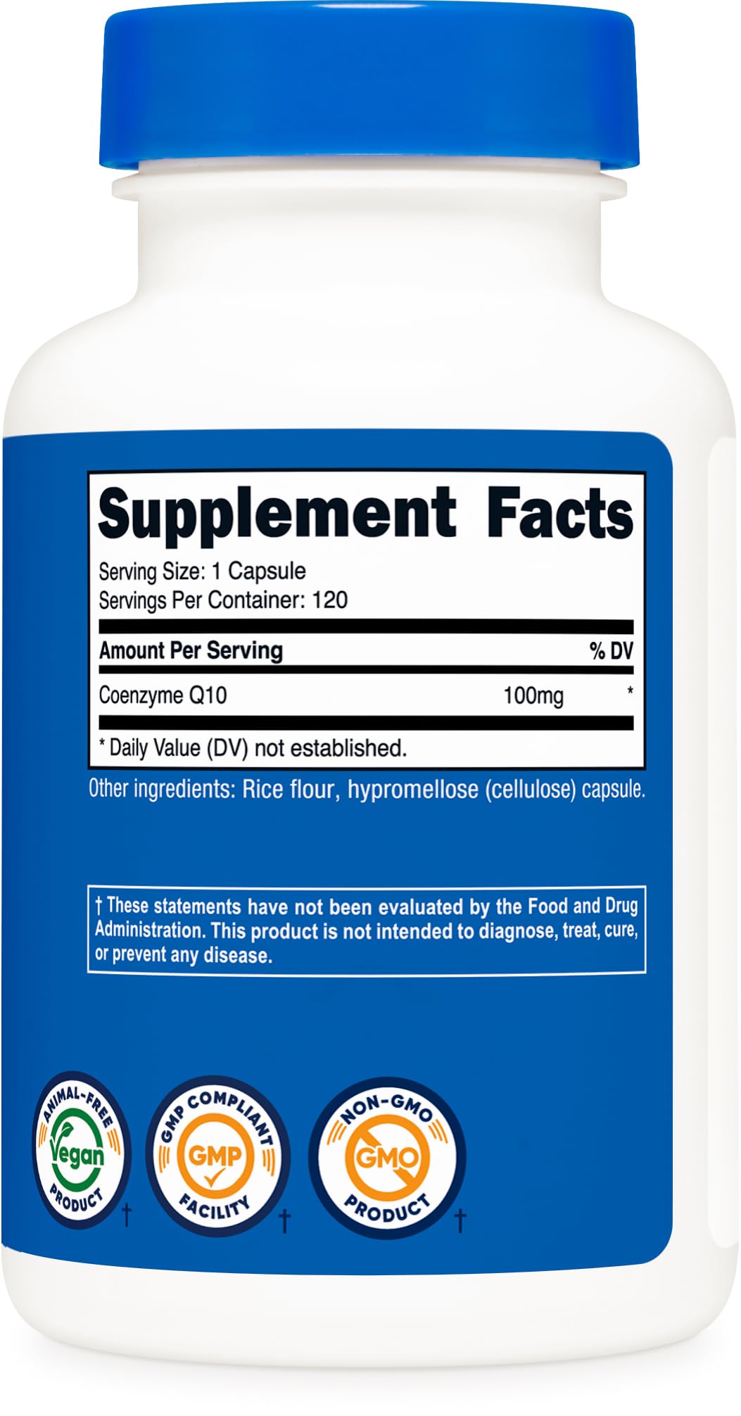 Nutricost CoQ10 100mg Capsules, 240 Count