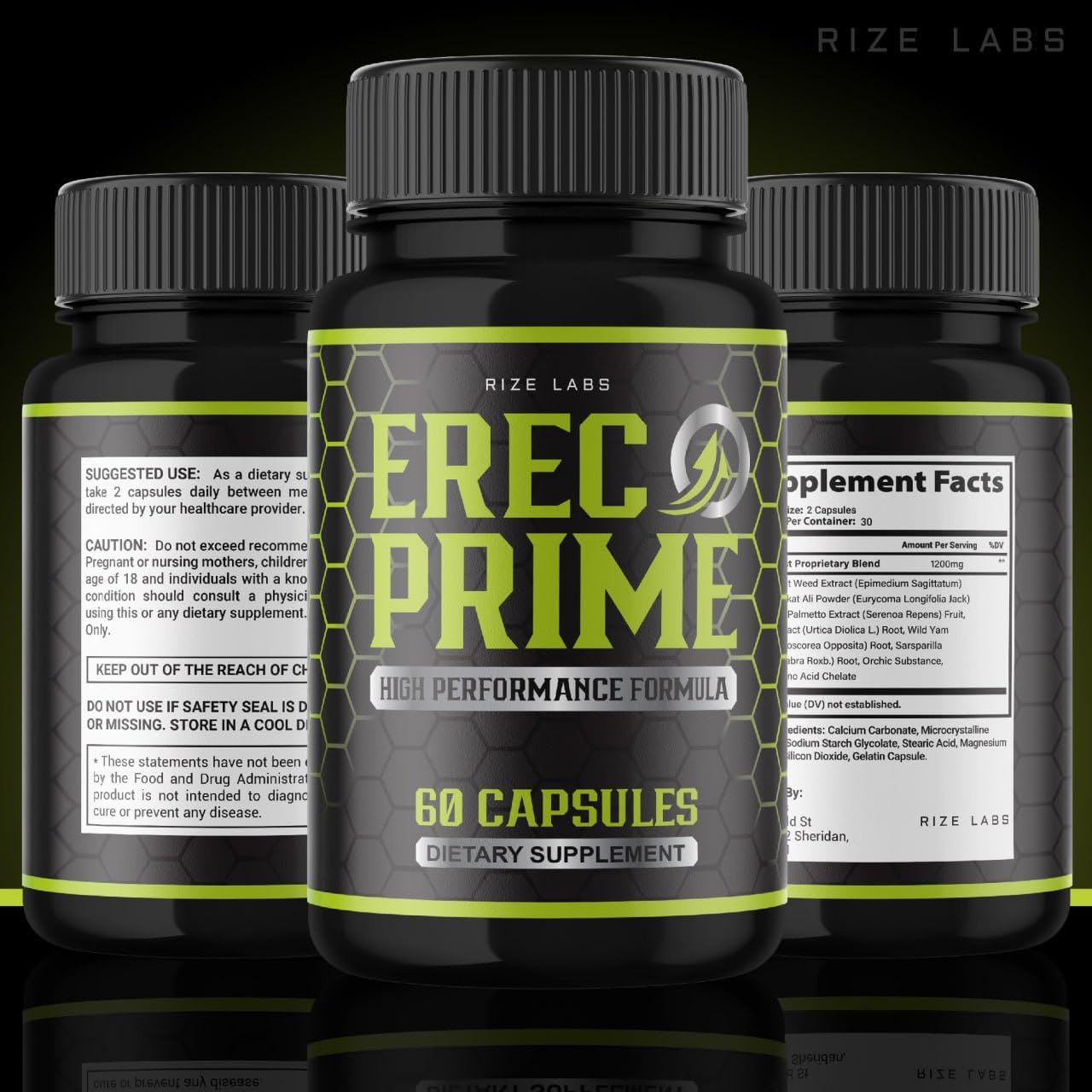 Rize Labs Erec Prime Capsules 300