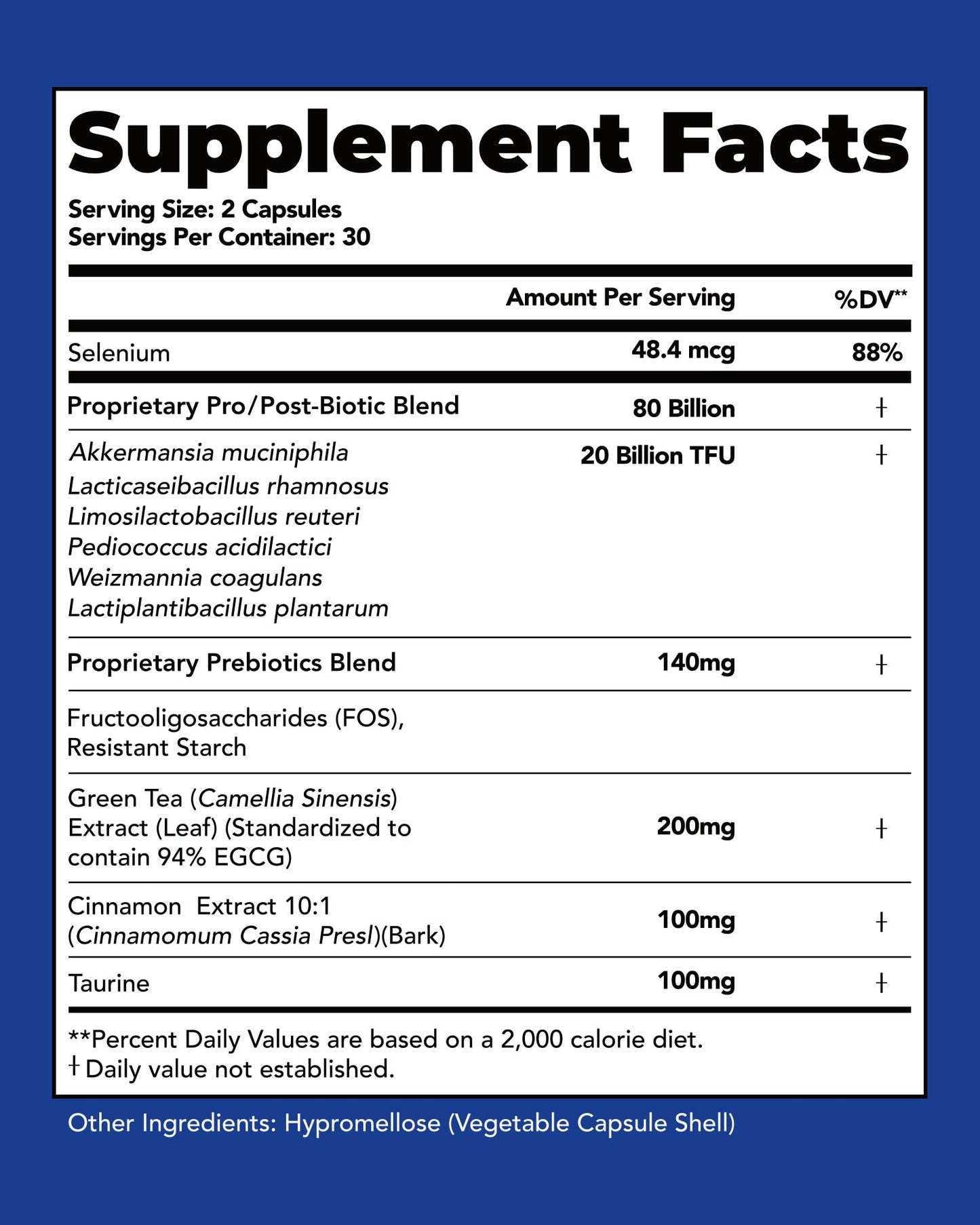 VIVI Youth Akkermansia Muciniphila Probiotic Supplement Capsule, 60 Count