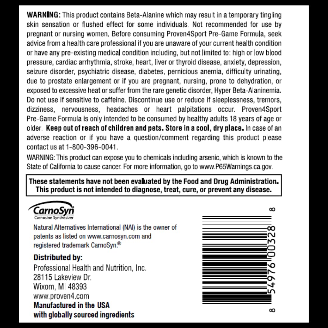 Proven4 Sport Pre Workout Powder, 10.58 oz