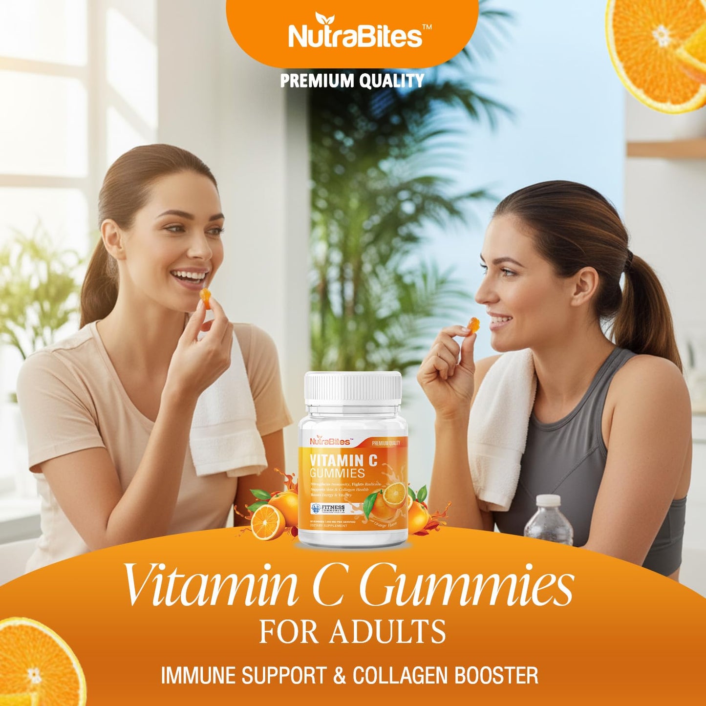 NutraBites Vitamin C Gummies for Adults 60 Count
