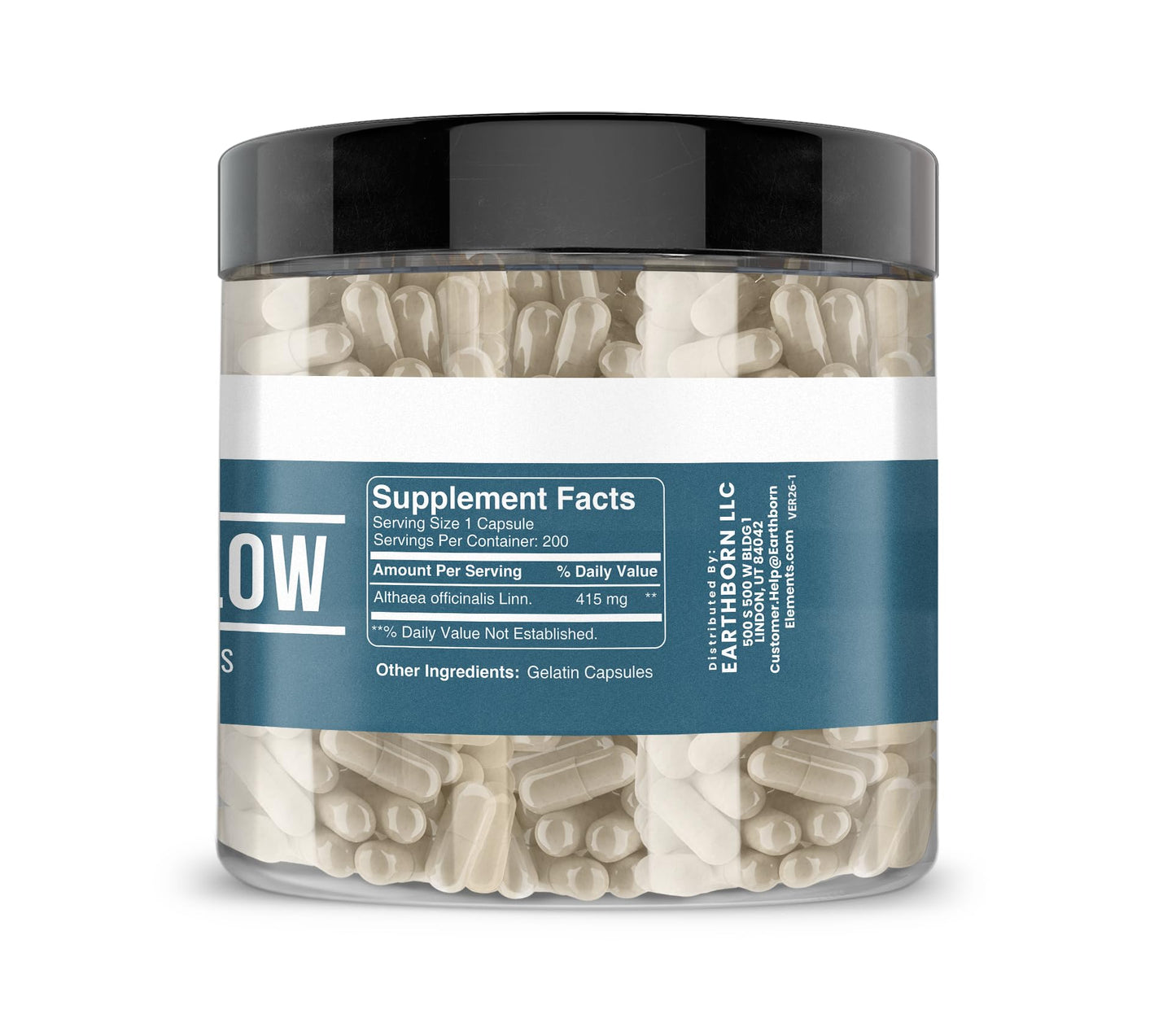 Earthborn Elements Marshmallow Root Capsules 200