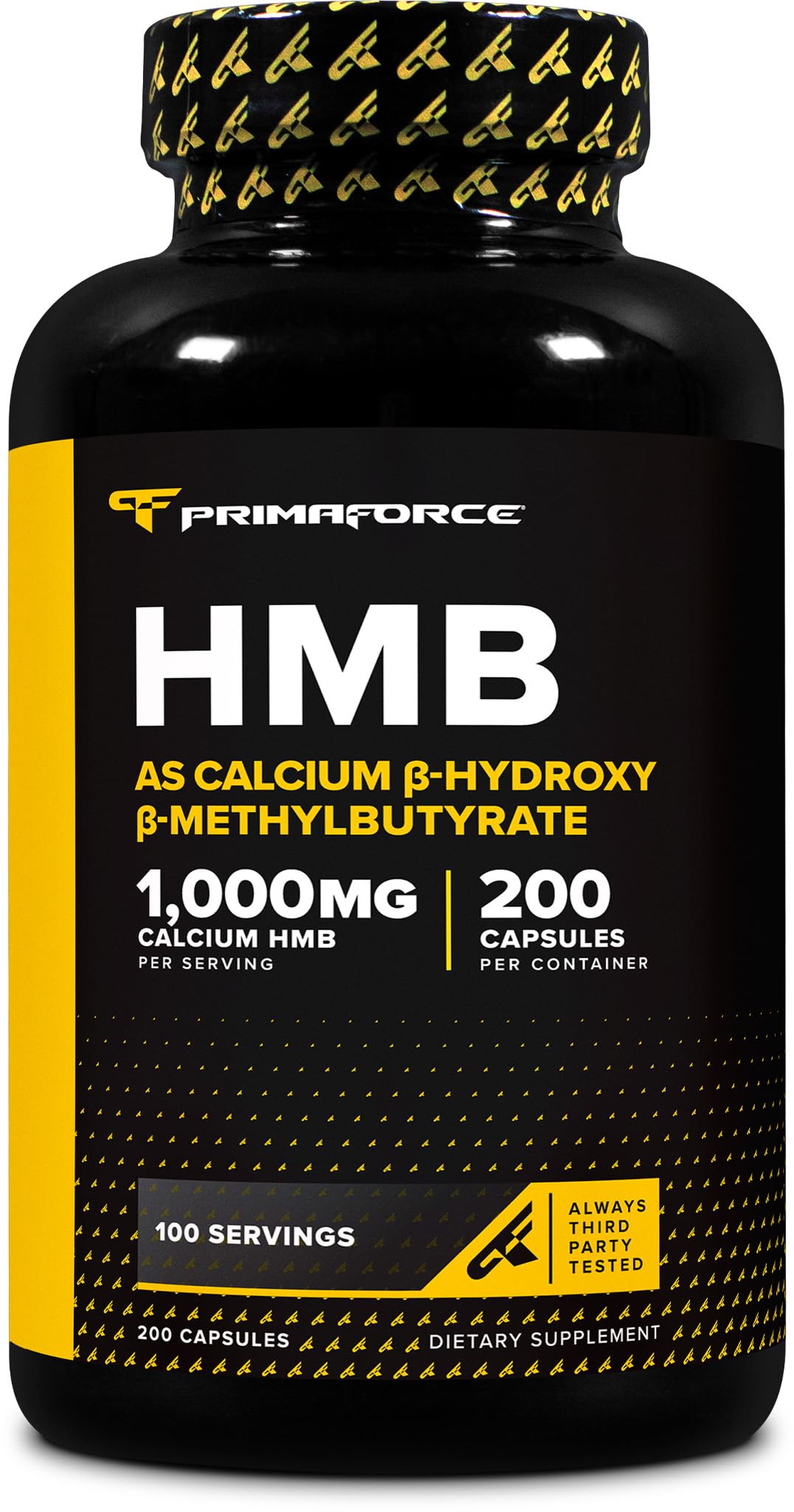 Primaforce HMB 1000mg Calcium β-Hydroxy β-Methylbutyrate Capsule, 200 Capsules
