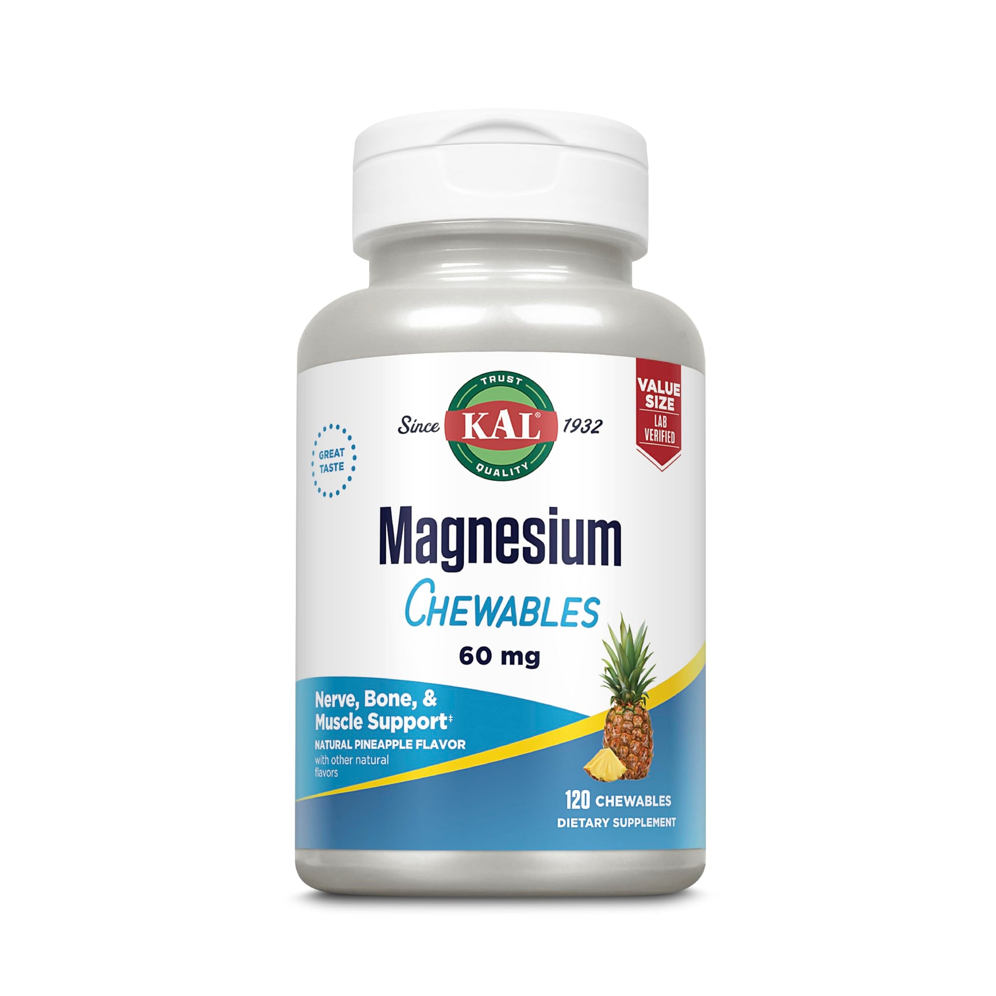 KAL Magnesium Citrate Chewables 120 Chewable Tablets
