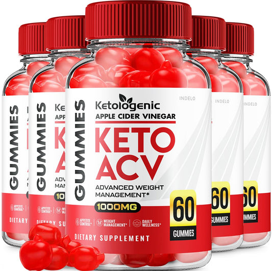 Indelo Ketologenic Keto ACV Gummies, 300 Gummies