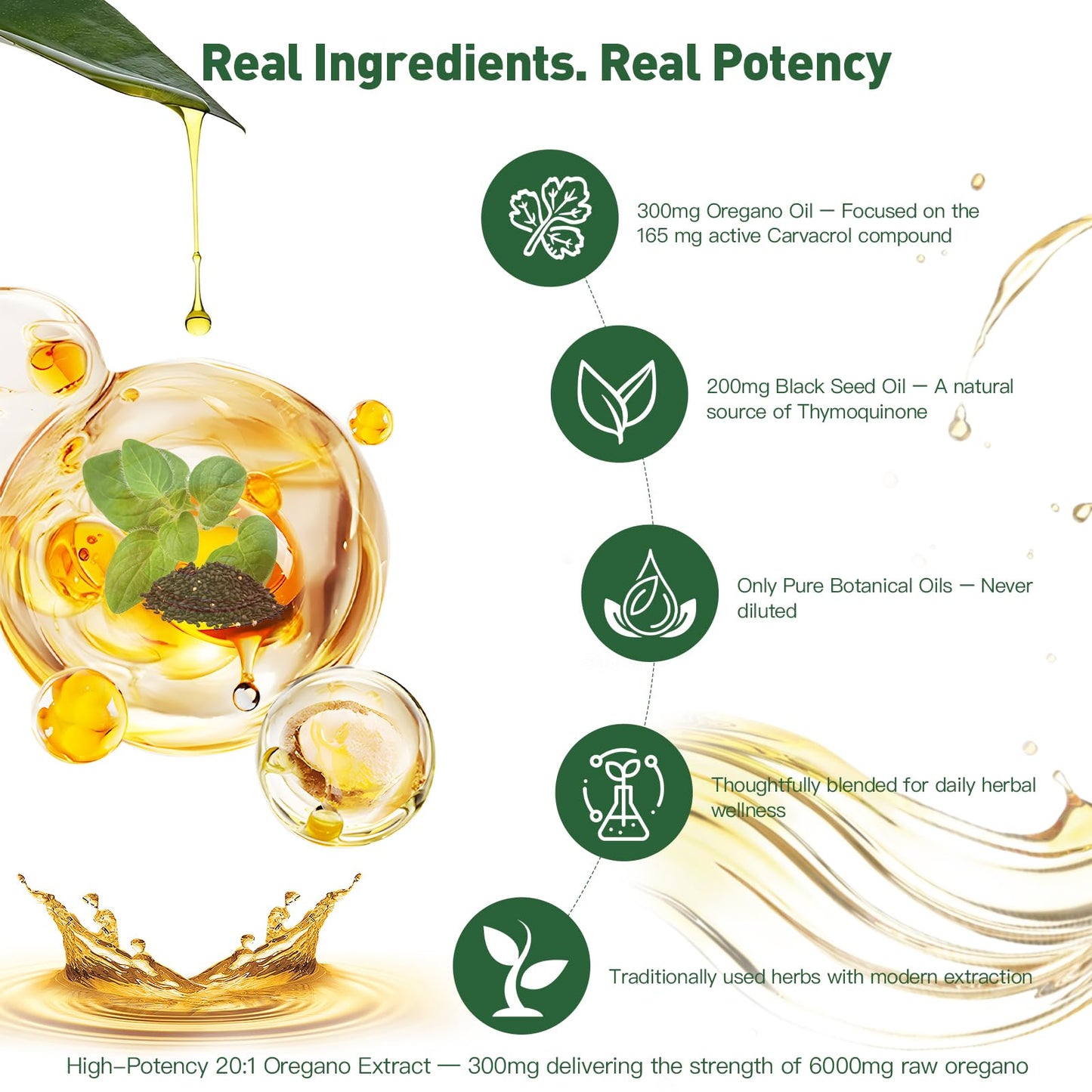 Oregenix Oil of Oregano with Black Seed Oil Softgels 360