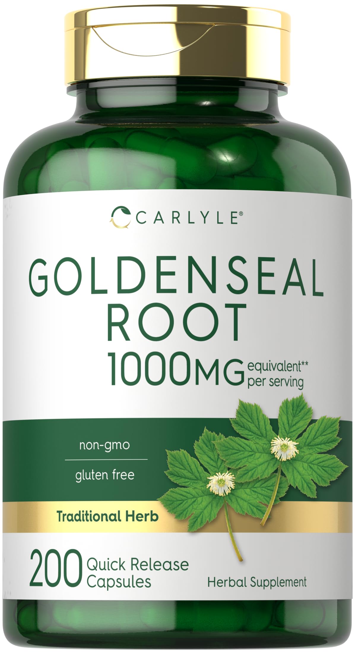 Carlyle Goldenseal Root Capsules 200 Count