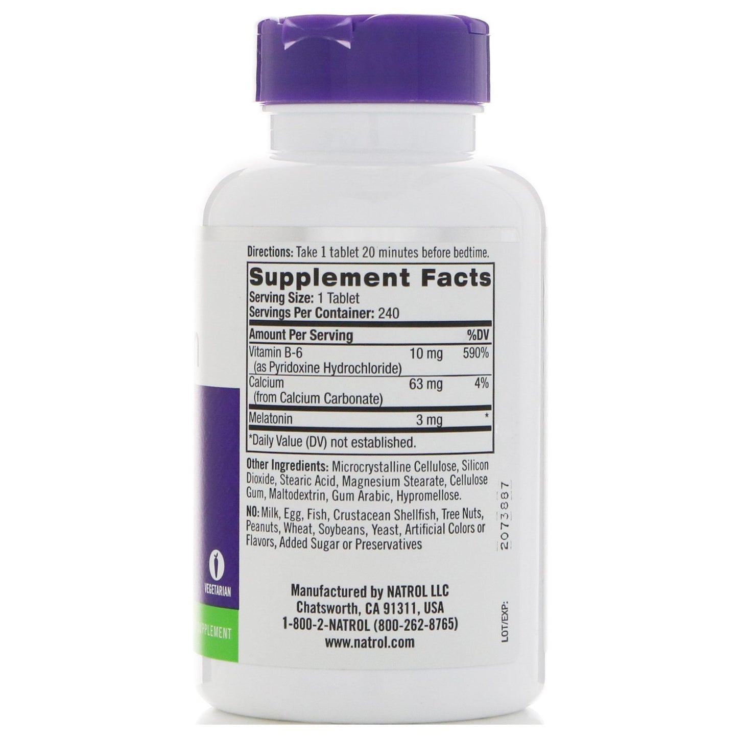 Natrol Melatonin 3 mg Capsule, 240 Count