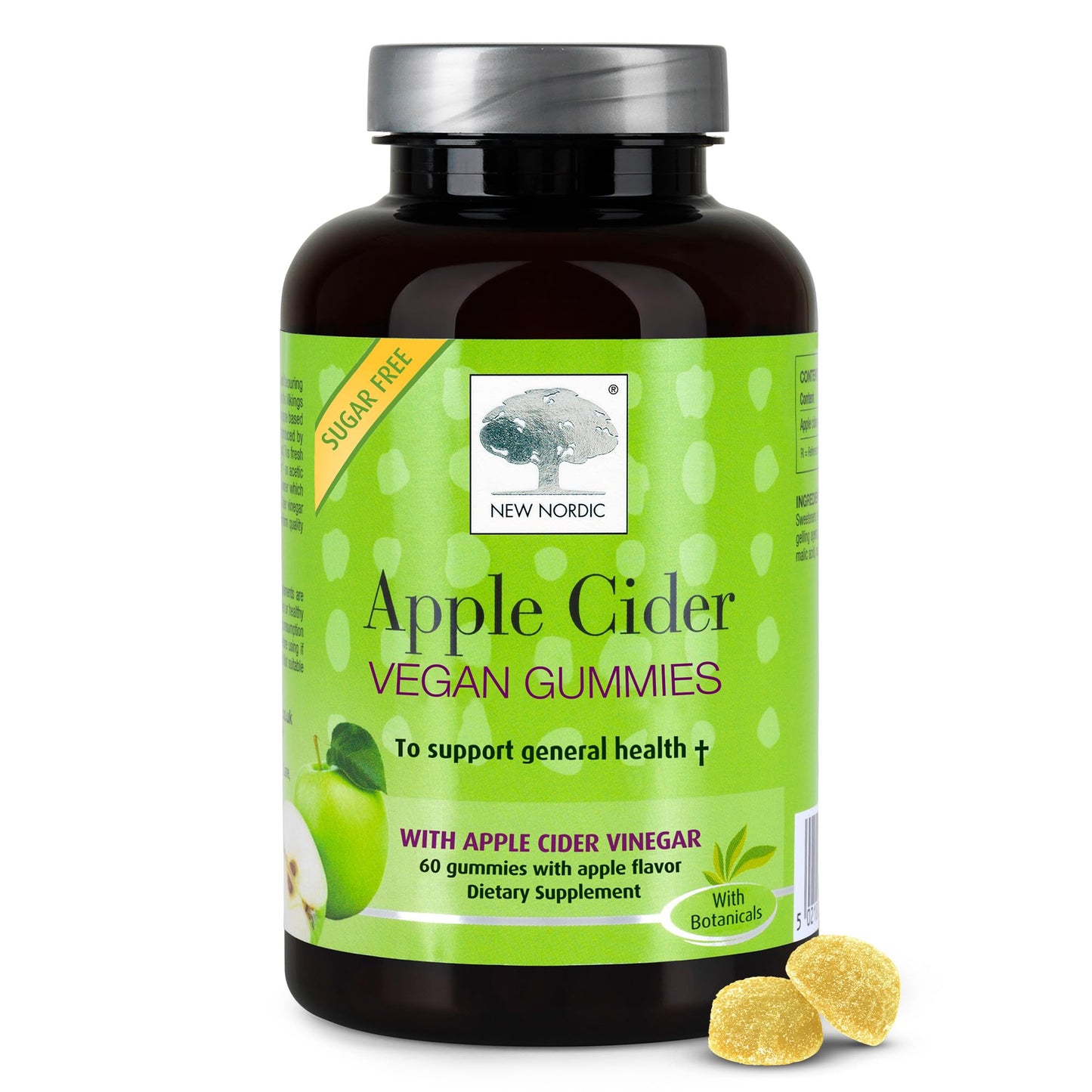 NEW NORDIC Apple Cider Vinegar Gummies Gummy, 60 Count