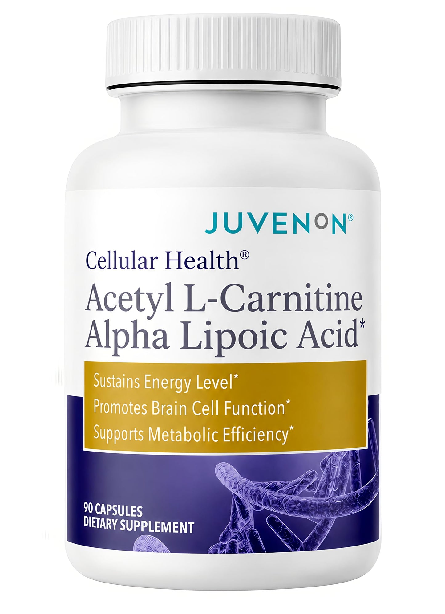 Juvenon Cellular Health Acetyl L-Carnitine + Alpha Lipoic Acid Capsules, 90 Count