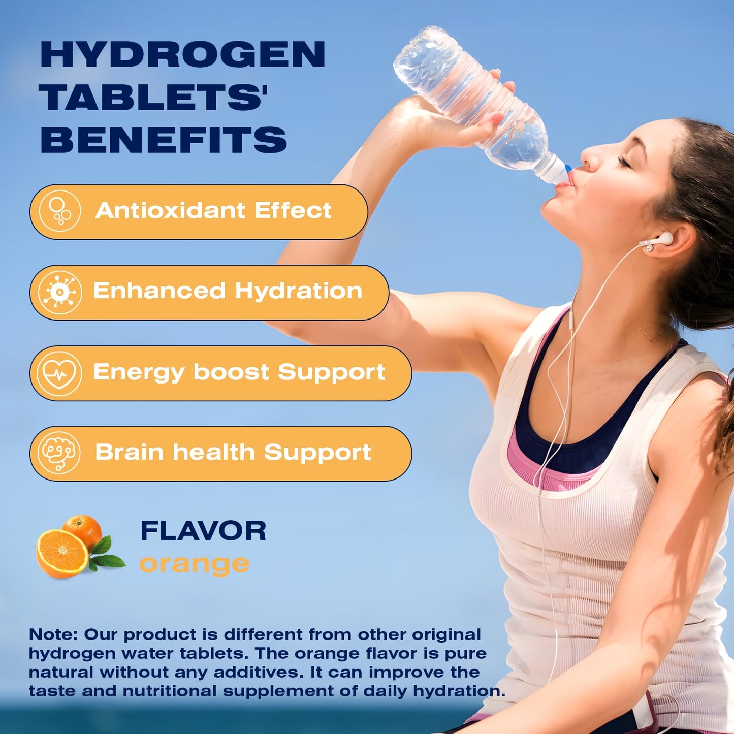CHTENZY Hydrogen Water Tablets - H2 Molecular Hydrogen, Tablet, 90 Count