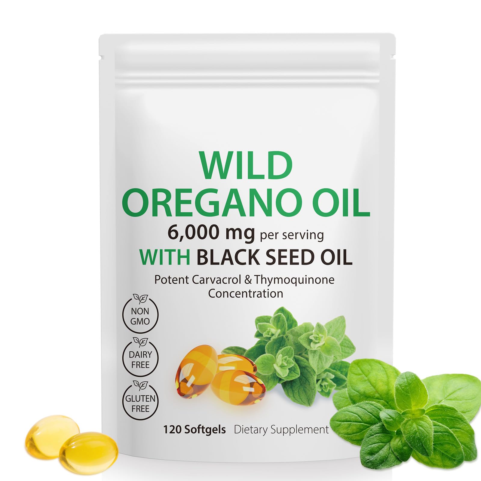 Daiasns Oil of Oregano Softgels 120 Count