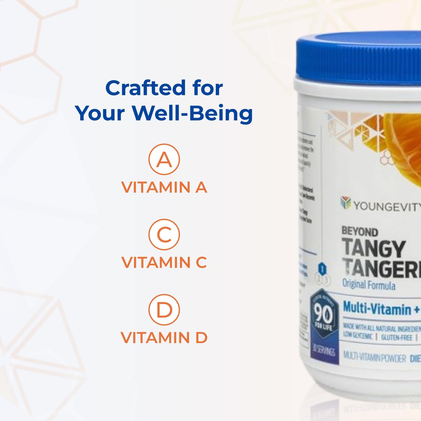 Youngevity Beyond Tangy Tangerine Vitamin Mineral Powder 29.4 oz