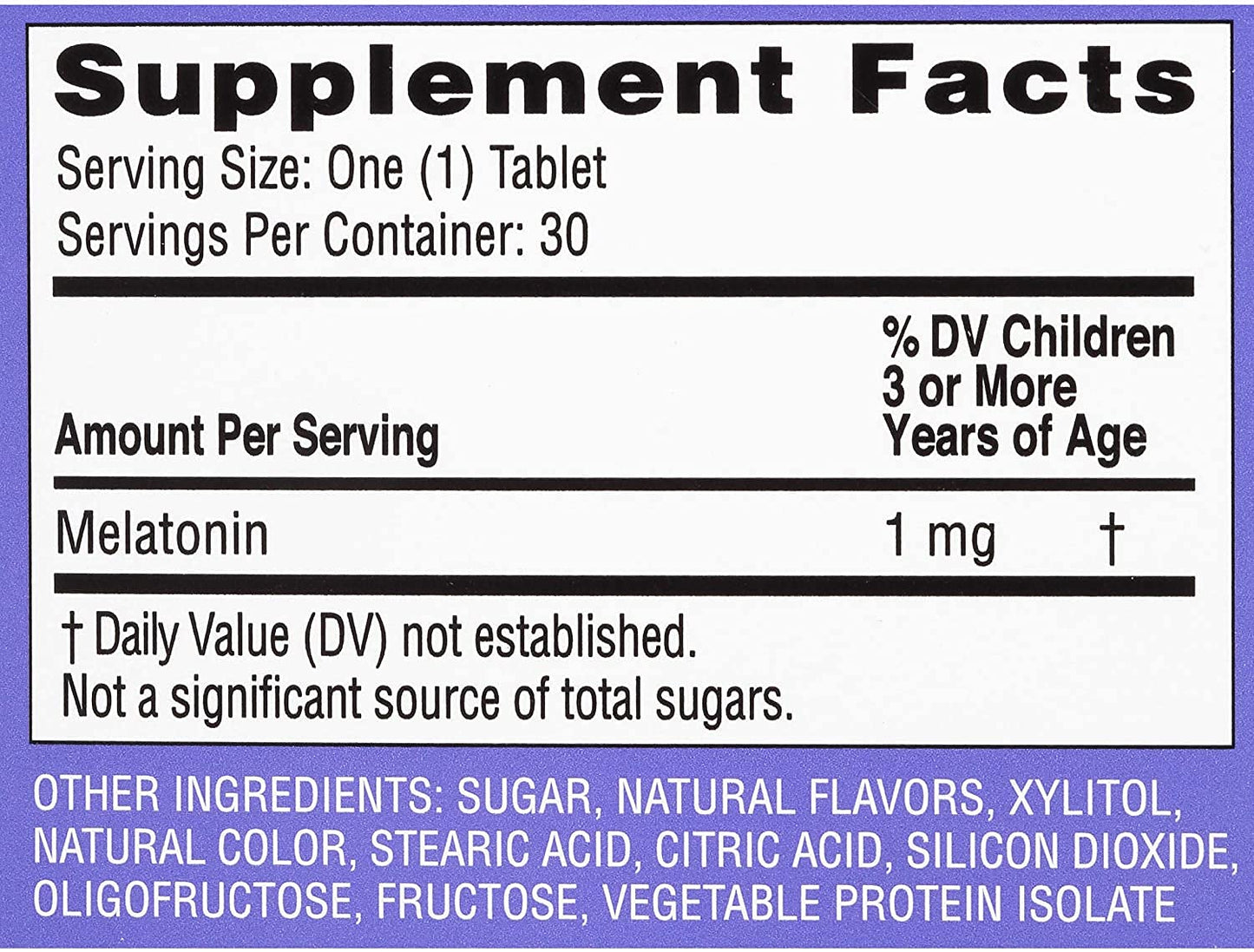 Zarbee's Kids Melatonin Chewable Tablets 1mg, 30 Count