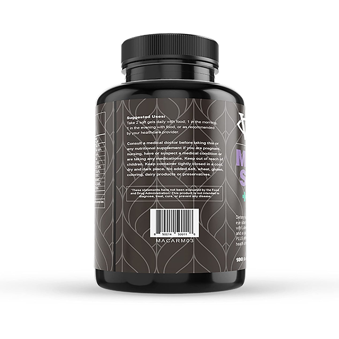 Visual Advantage Lunovus Macular Support Plus Multivitamin Based on AREDS 2 Study Softgels 180