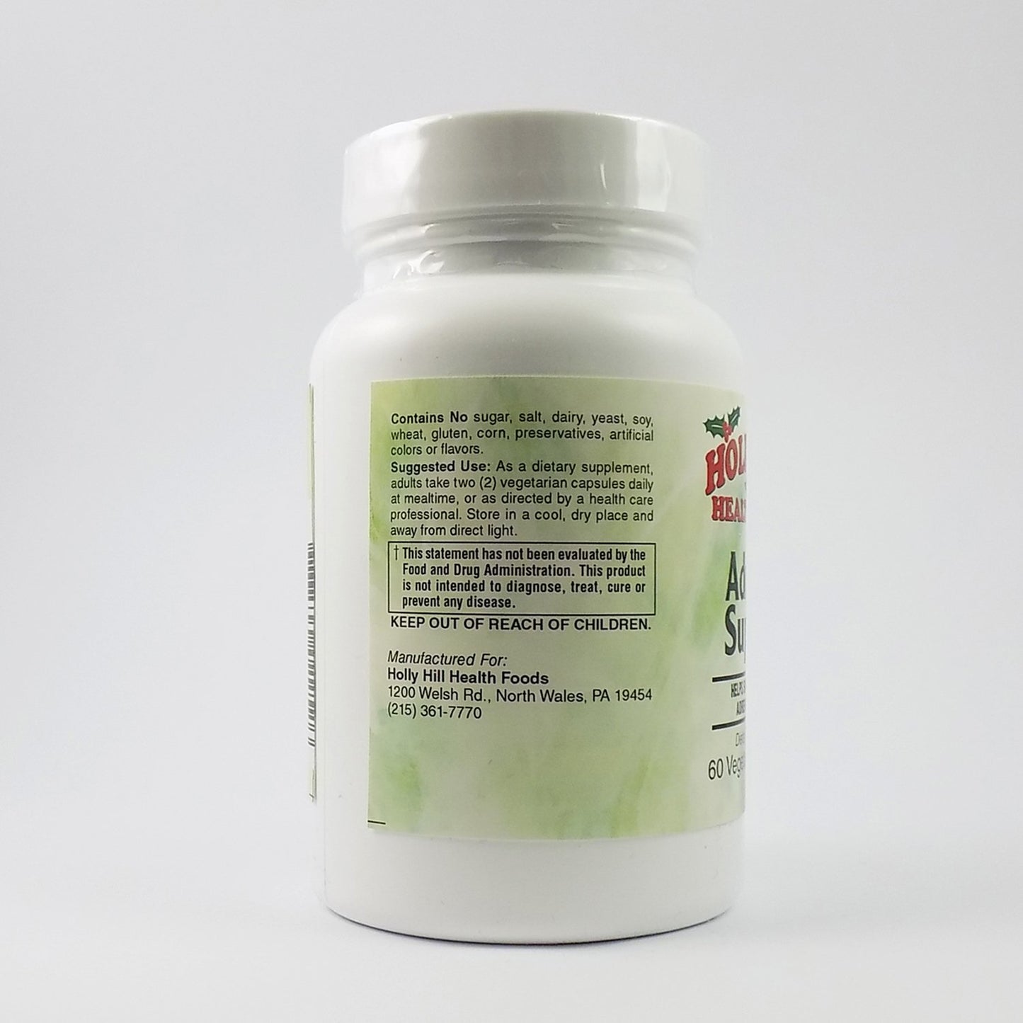Holly Hill Health Foods Adrenal Support Capsules 60
