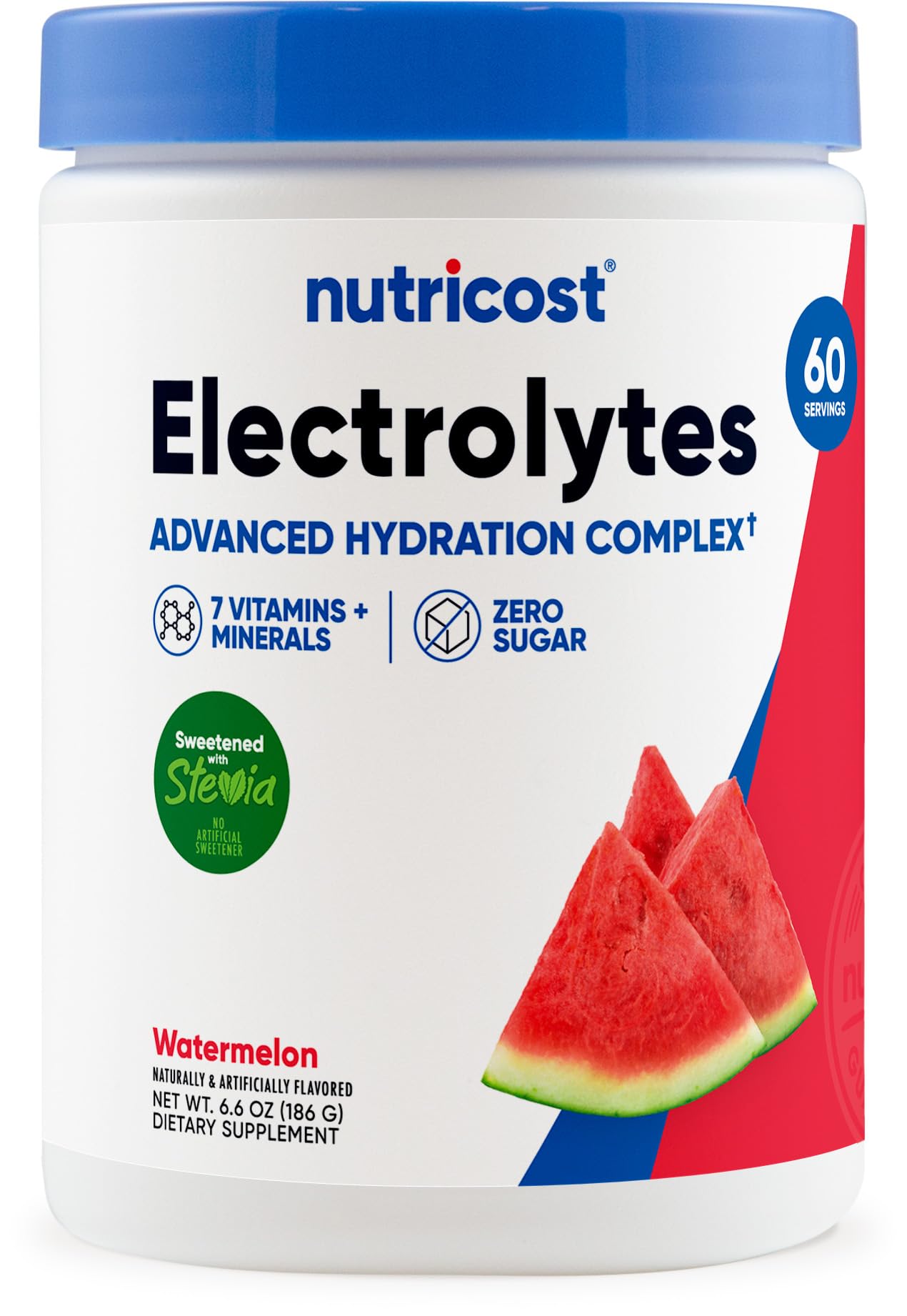 Nutricost Electrolytes Complex Powder Watermelon 6.6 Ounce