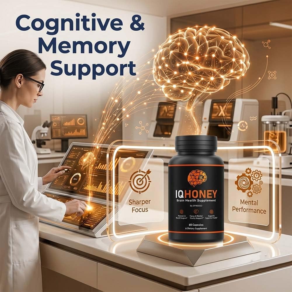 SPRESSO IQ Honey Supplement Pills for Daily Wellness Capsules 300