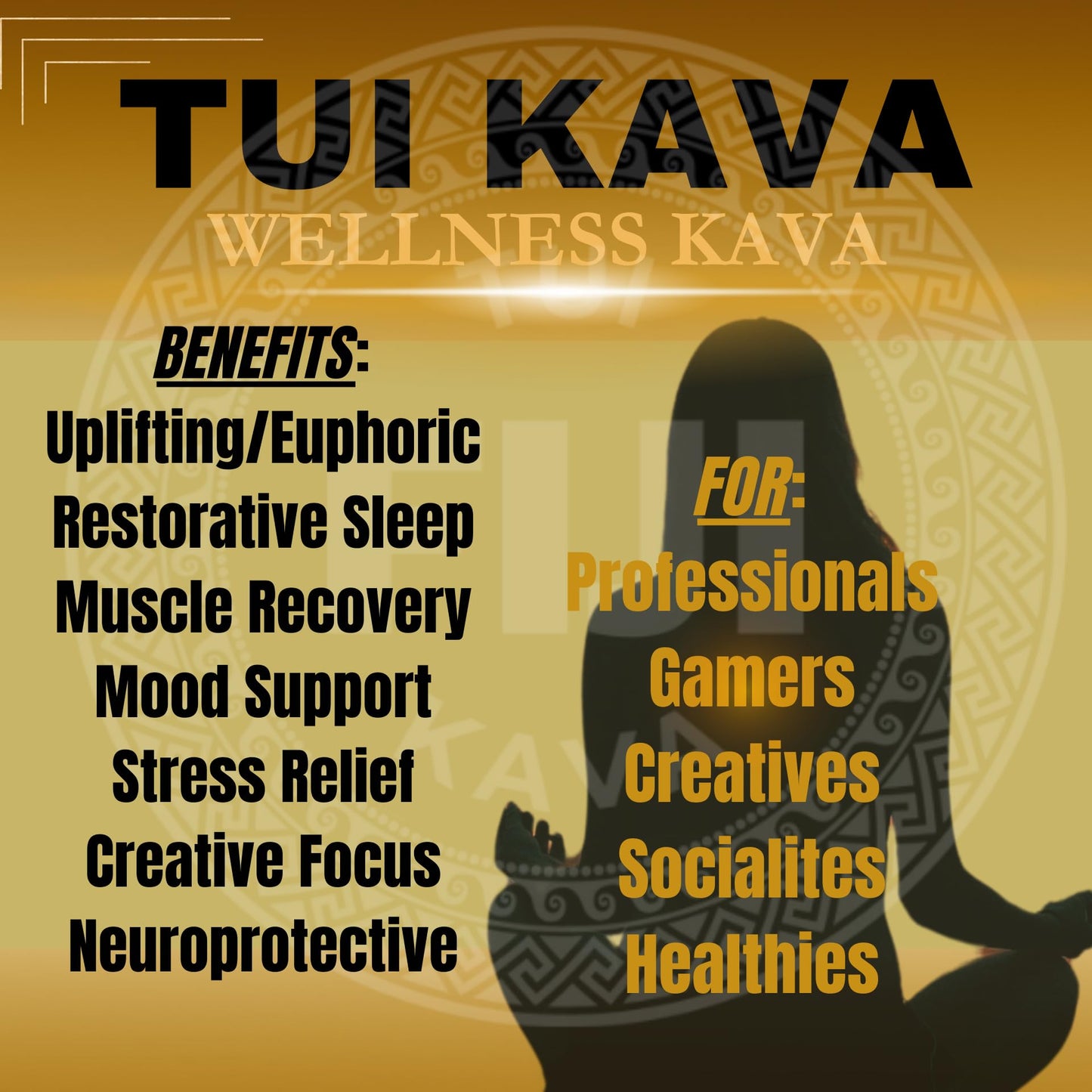 TUI KAVA Noble Kava Root Powder Micronized, 3.5 oz