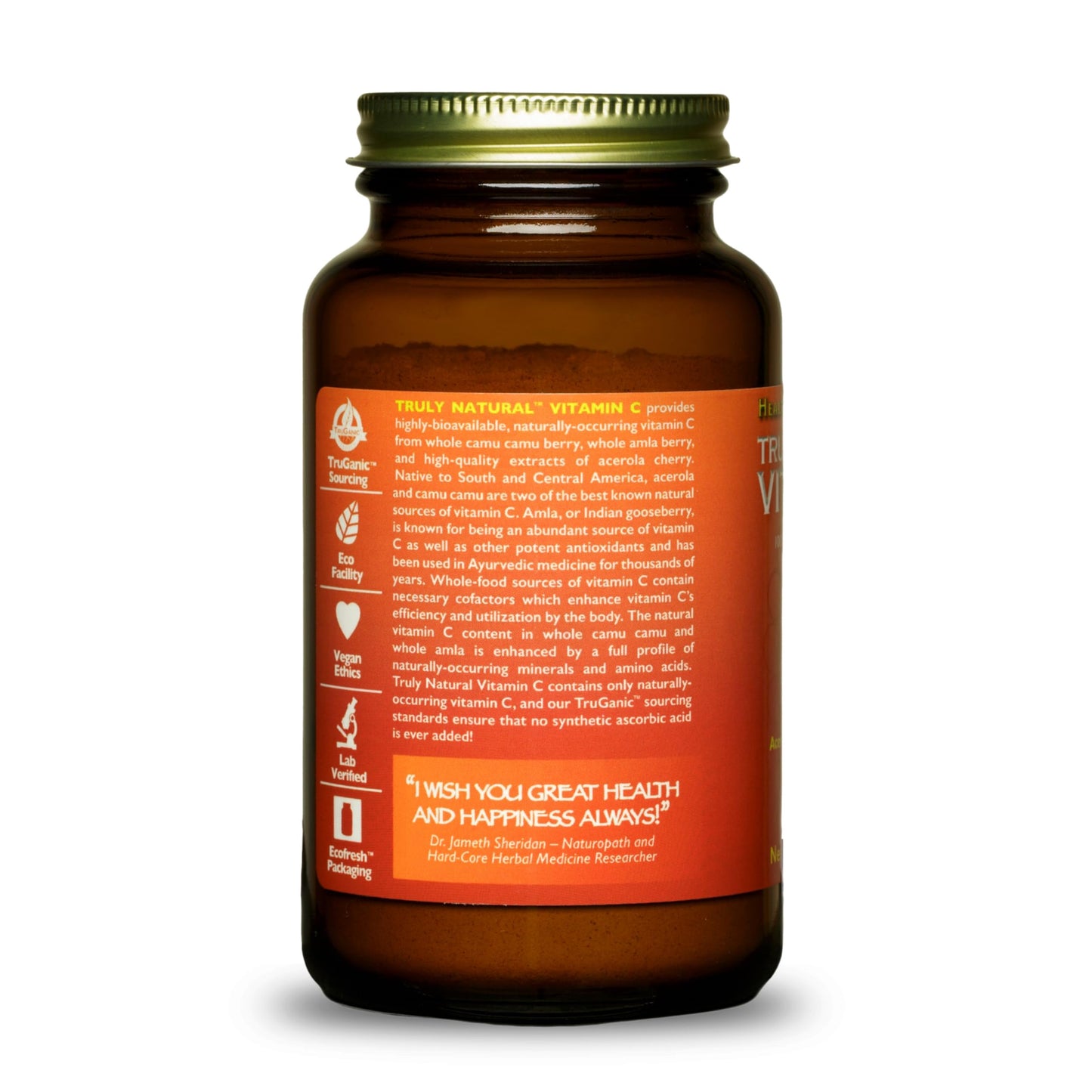 HEALTHFORCE SUPERFOODS Truly Natural Vitamin C Powder 6.34 oz (180 g)