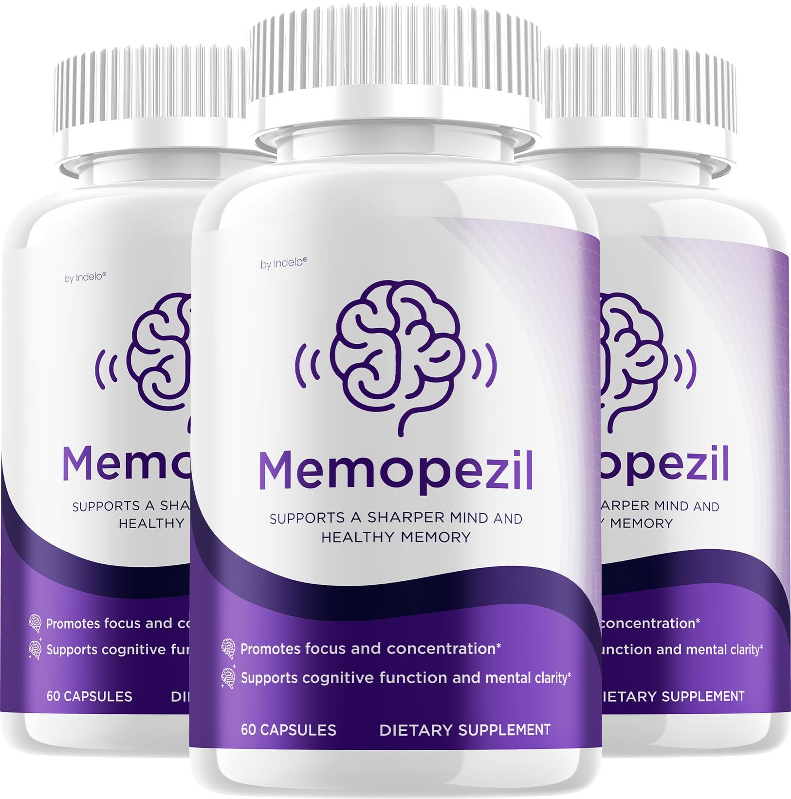 Indelo Memopezil – Advanced Supplement Formula for Brain Health Support Capsules 180