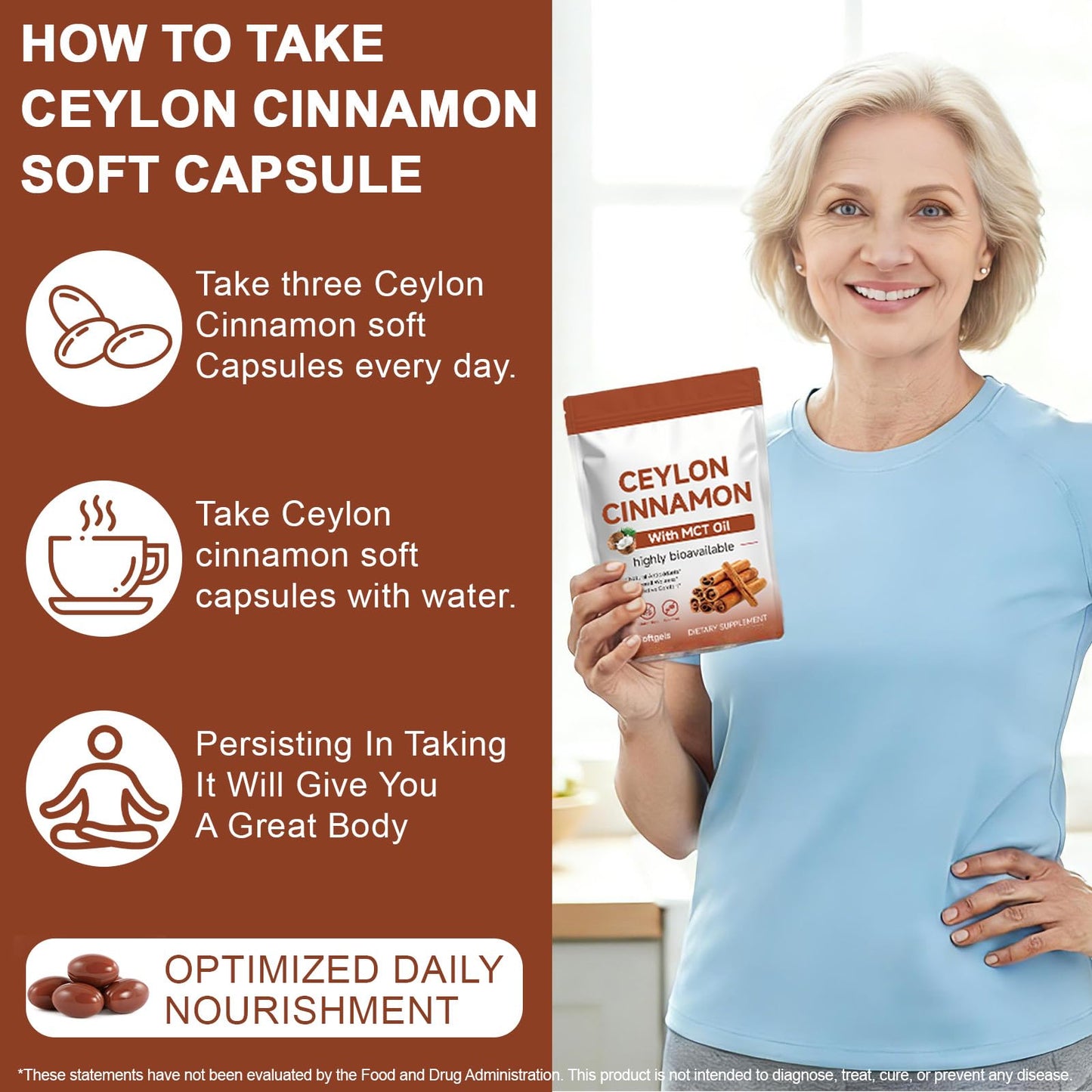 IFUDOIT Ceylon Cinnamon Softgels 300