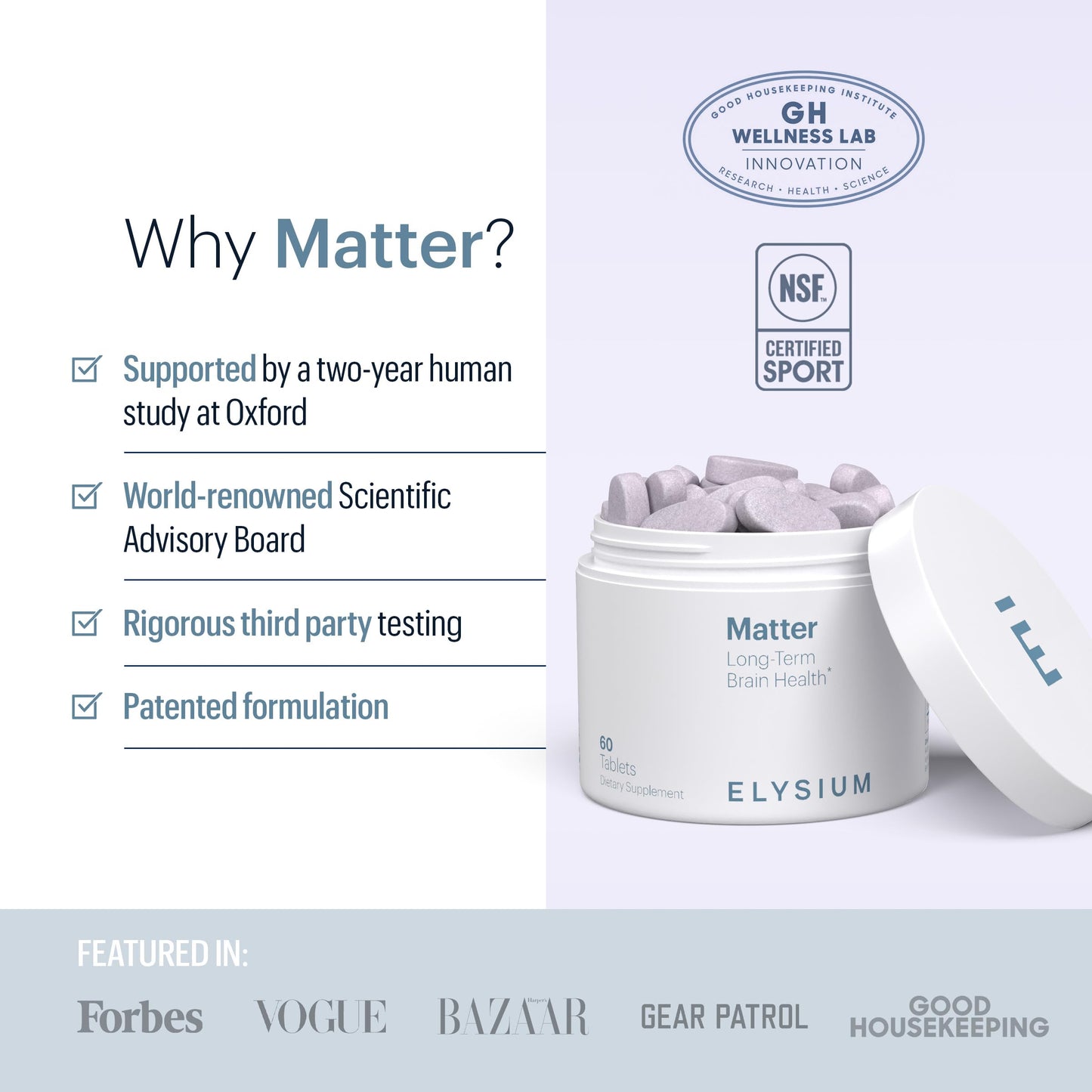 ELYSIUM Matter 60 Tablets