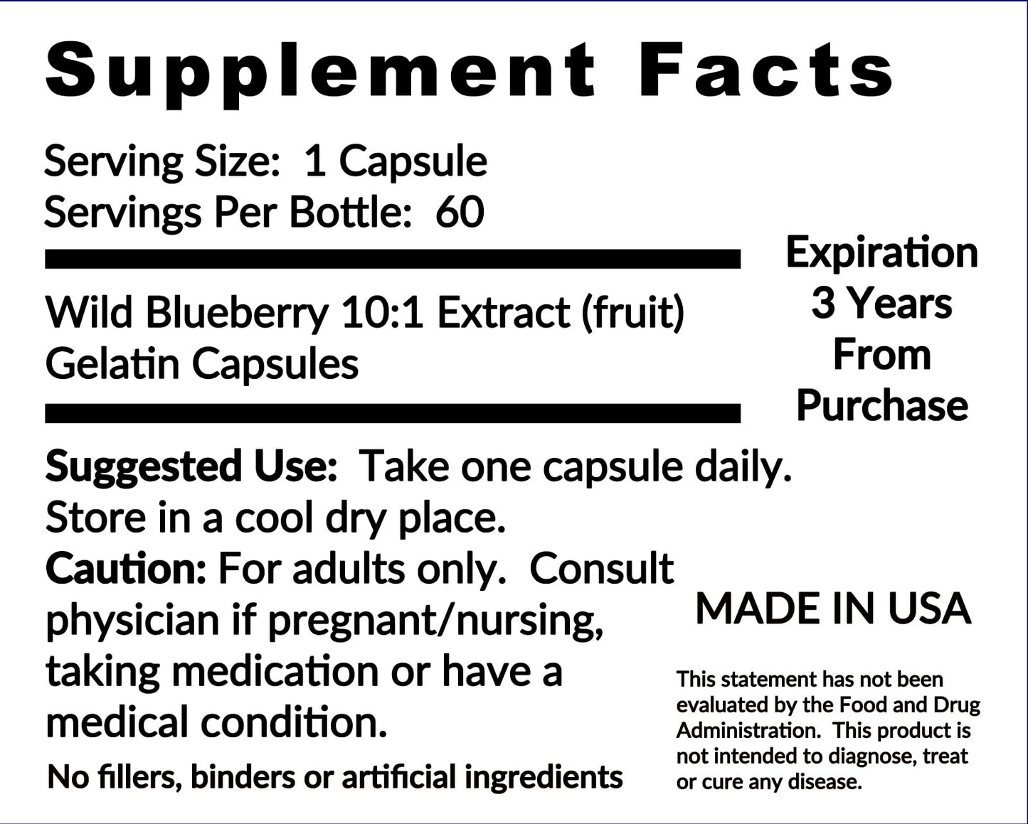 Heaven's Gate Blueberry 10:1 Extract Capsules, 3 Pack