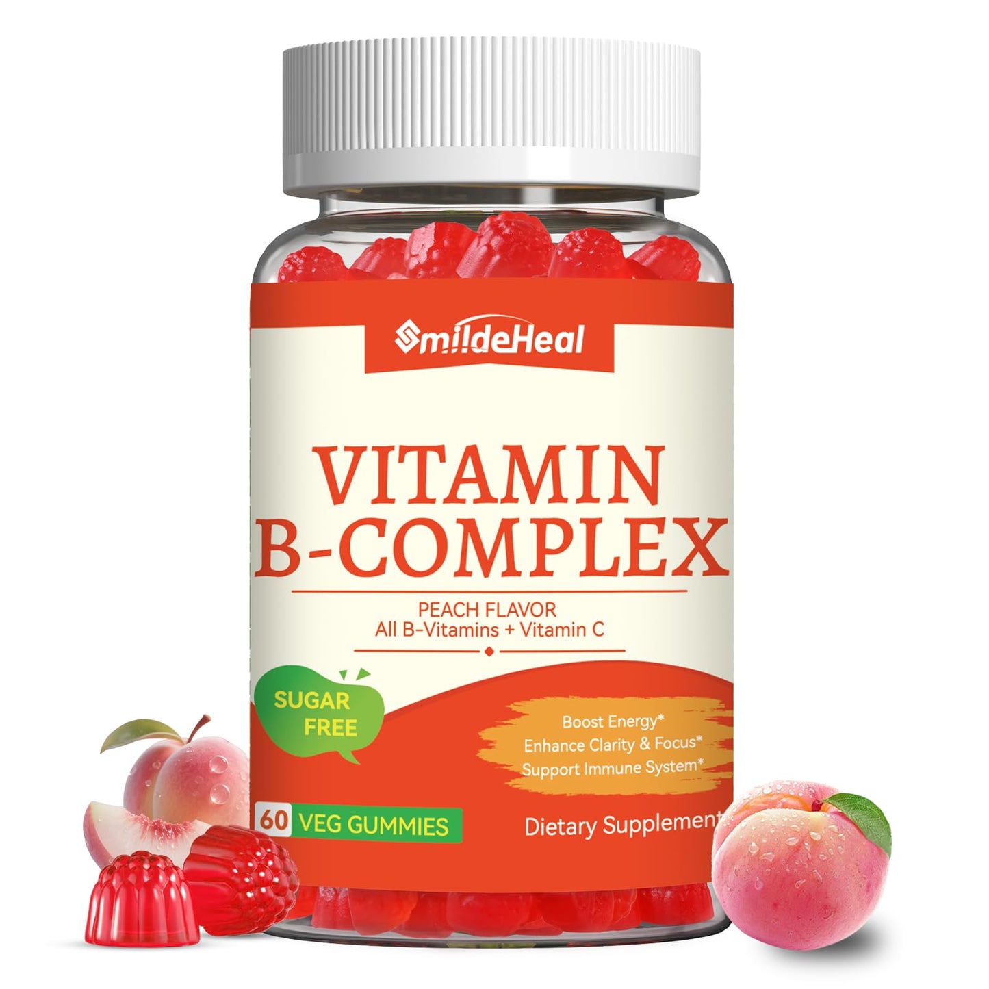 SmildeHeal Vitamin B Complex Gummies 60 Gummies