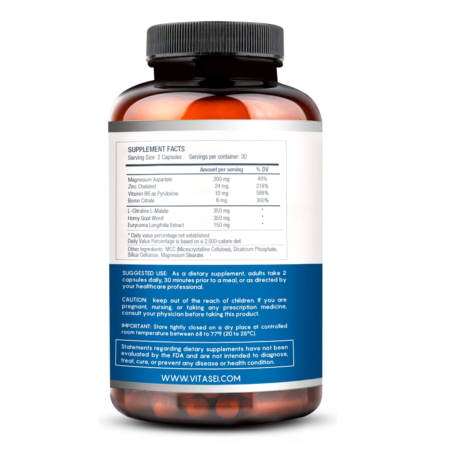 VITASEI Testronix Booster for Men and Prostabionic Prostate Dietary Supplements for Men Capsules, 60 Count